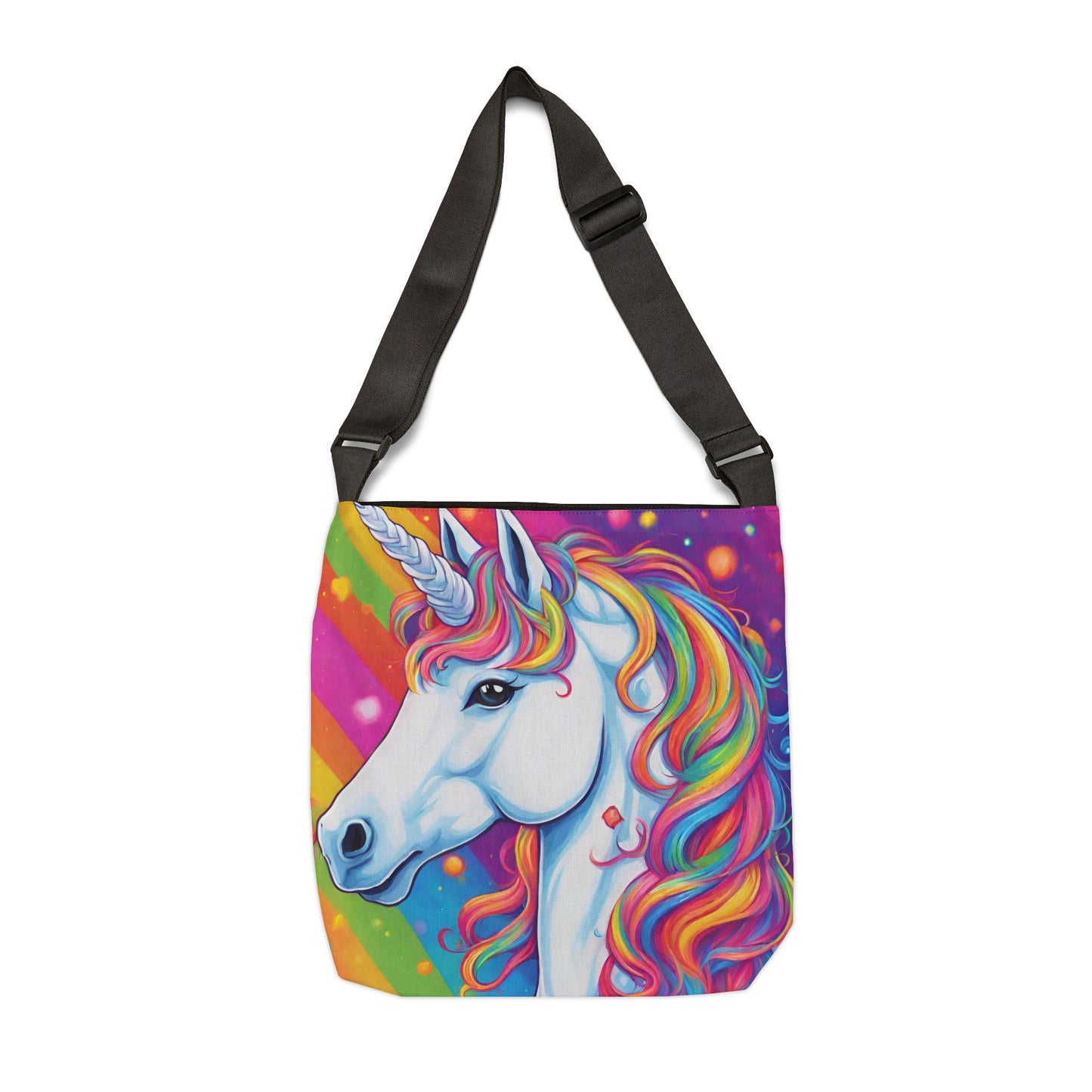 Rainbow Unicorn Adjustable Tote