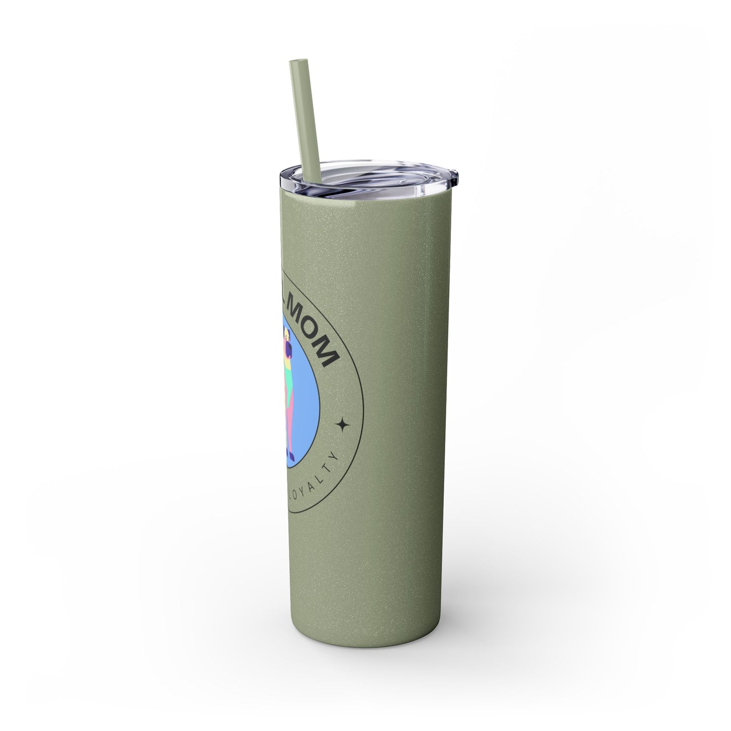 Kangal Mom Skinny Tumbler with Straw, 20oz