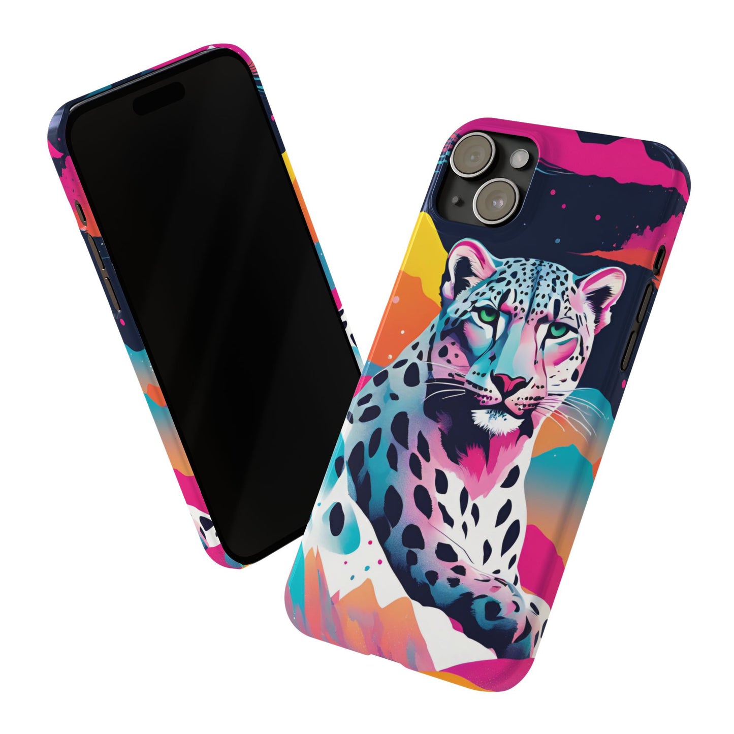 Snow Leopard Slim Phone Case