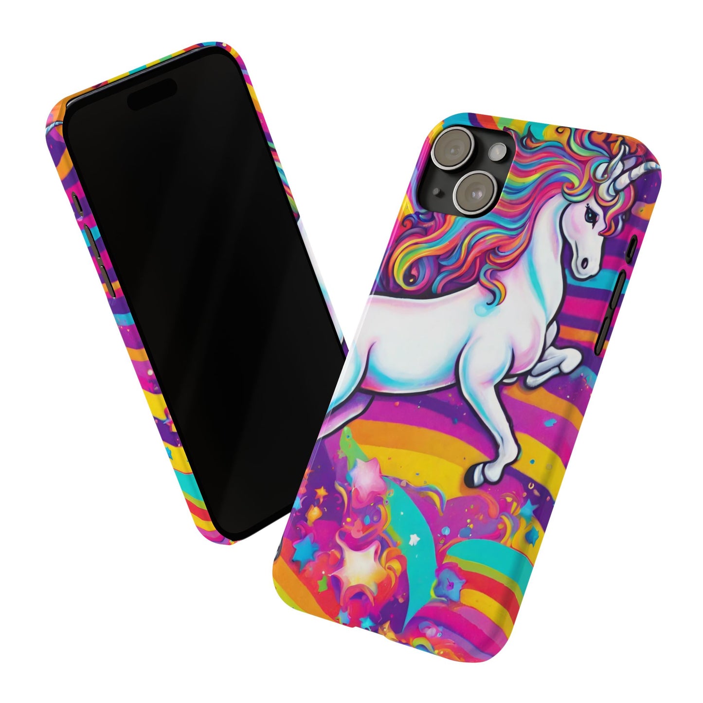 Rainbow Unicorn Slim Phone Case