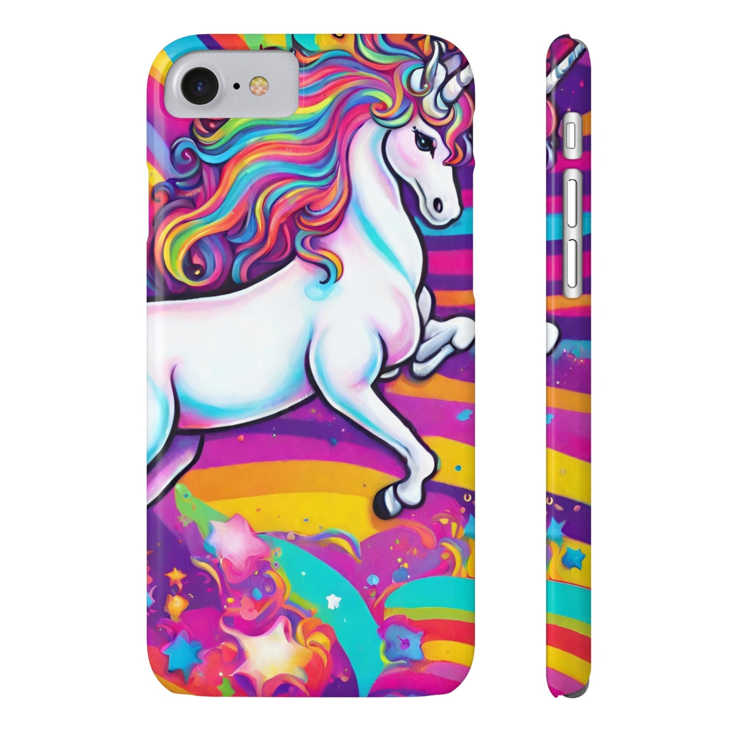 Rainbow Unicorn Slim Phone Case