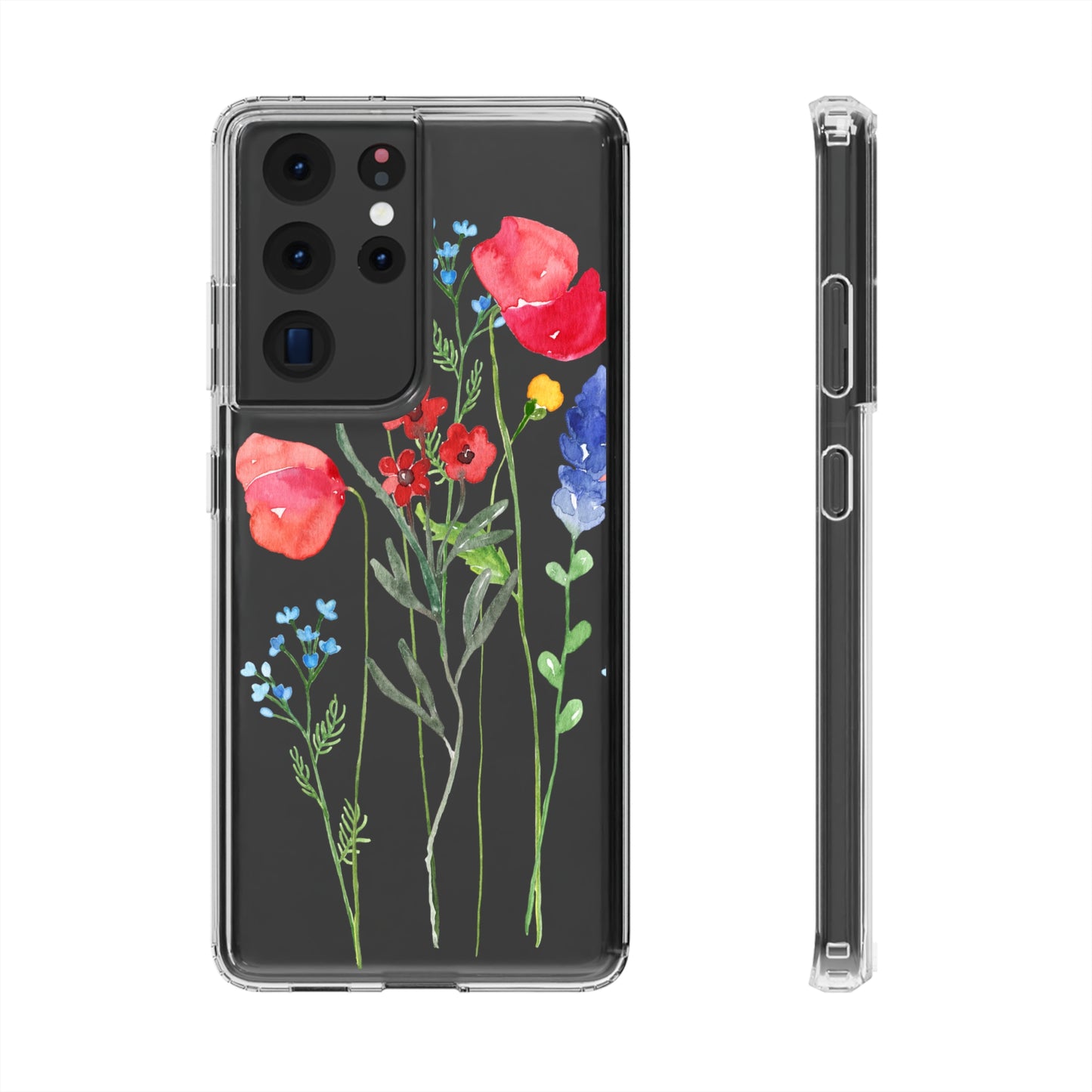 Wildflower Clear Phone Case