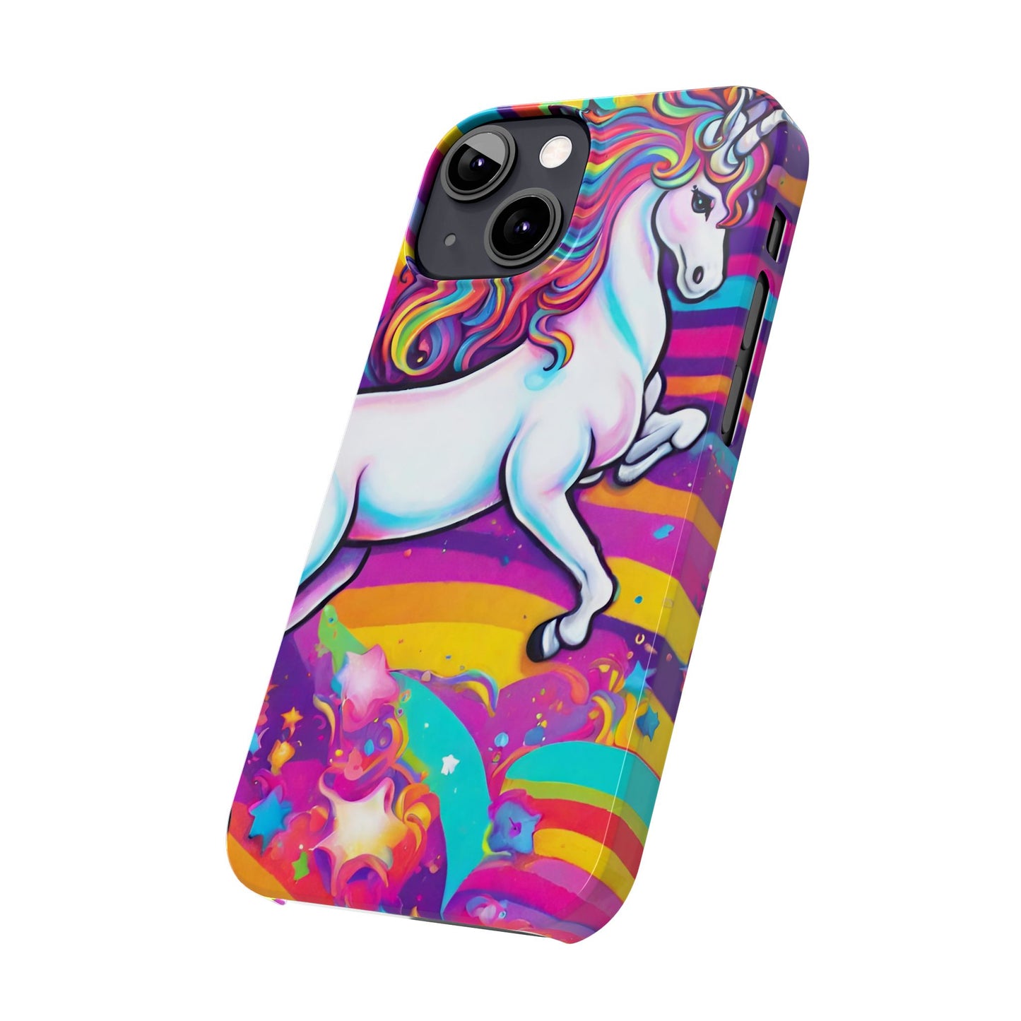 Rainbow Unicorn Slim Phone Case