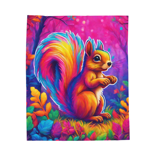 Squirrel Plush Blanket