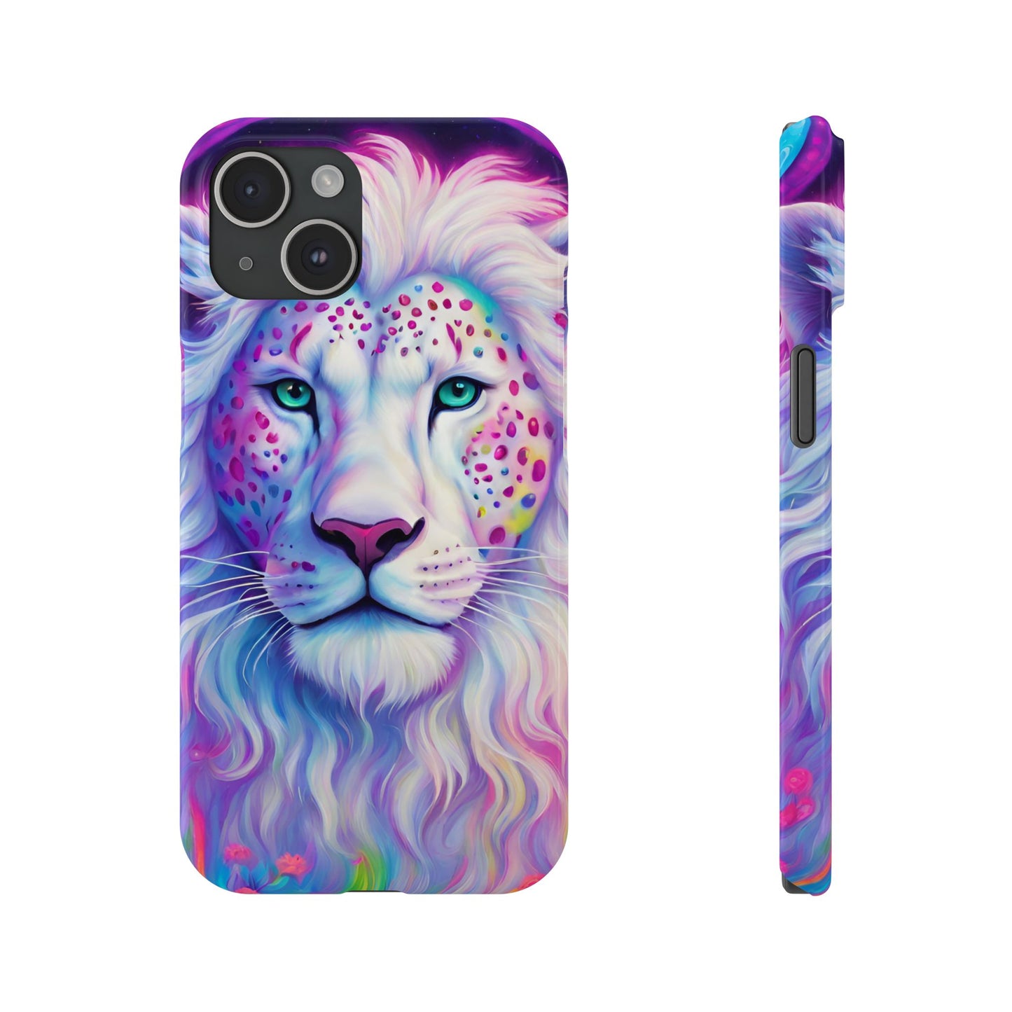 White Lion Slim Phone Case