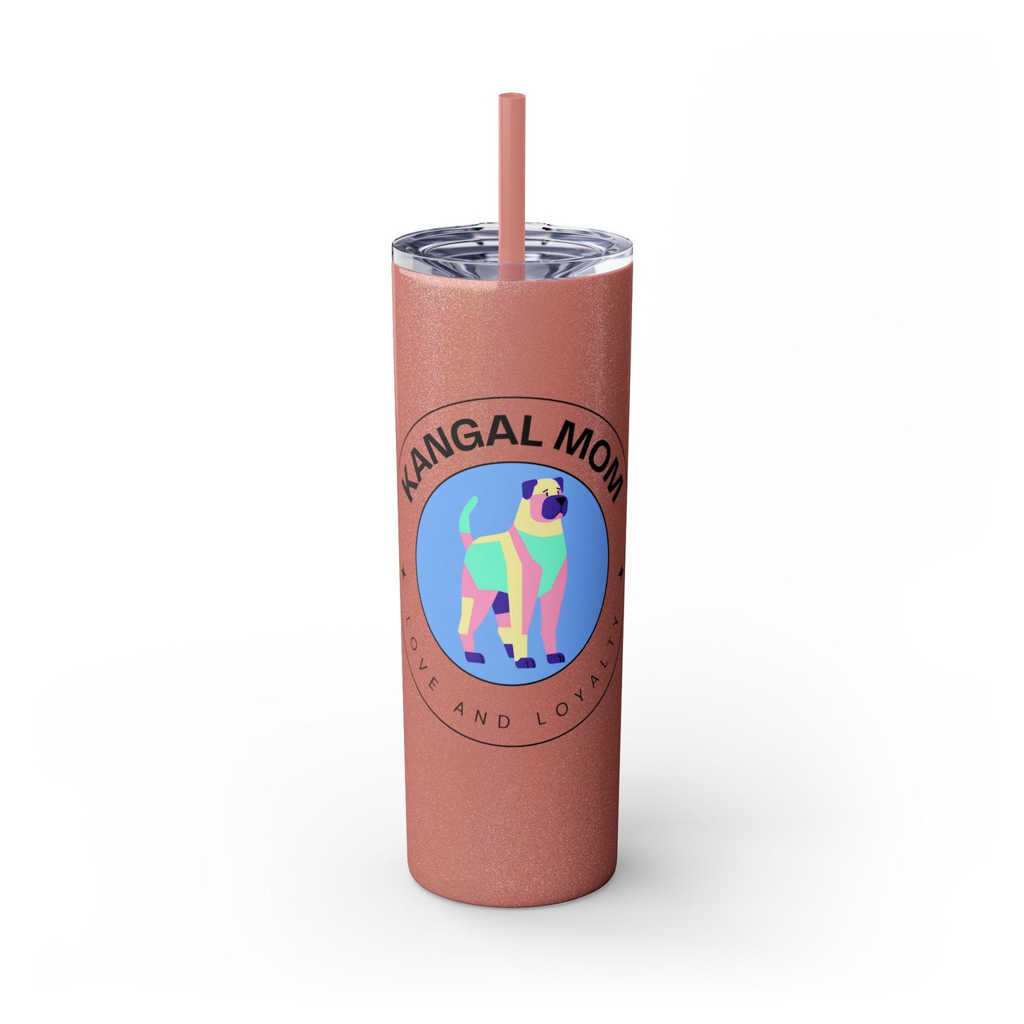 Kangal Mom Skinny Tumbler with Straw, 20oz