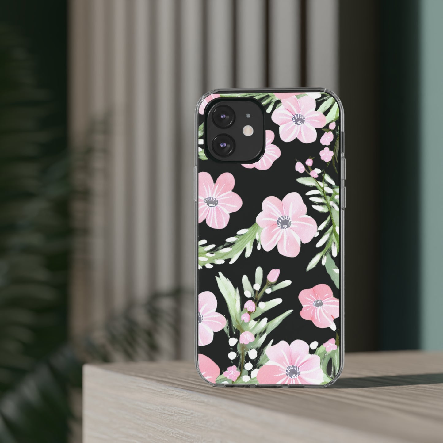 Watercolor Flower Clear Phone Case