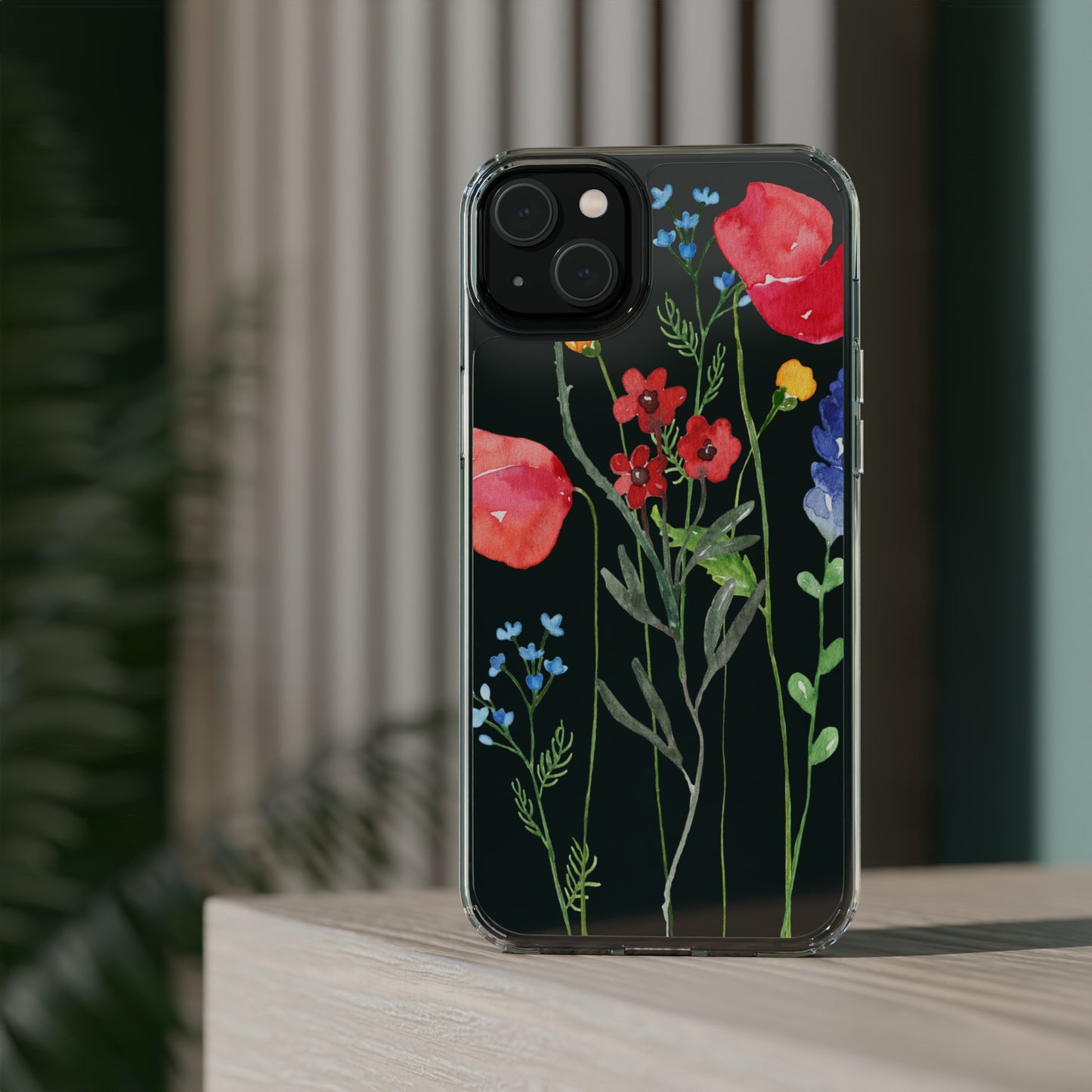 Wildflower Clear Phone Case