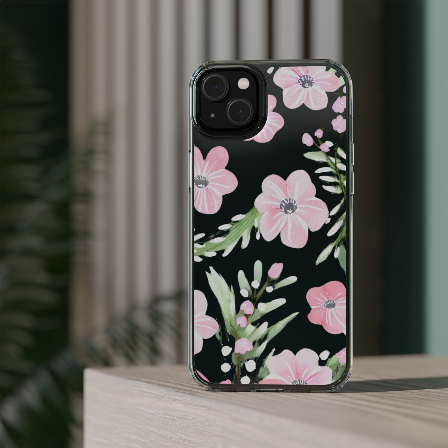 Watercolor Flower Clear Phone Case