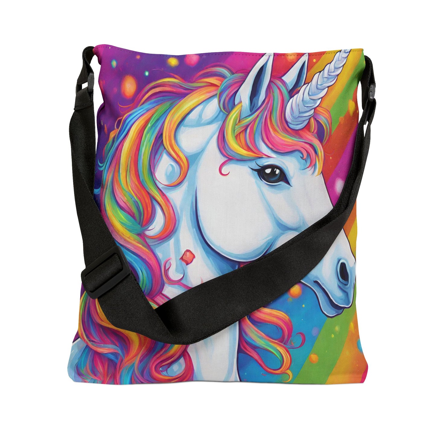 Rainbow Unicorn Adjustable Tote