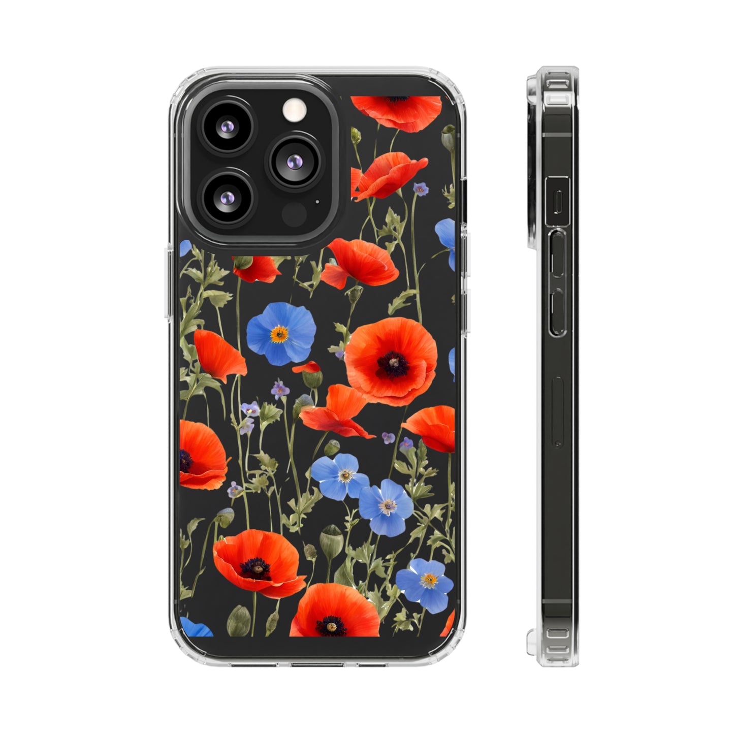 Poppy Clear Phone Case