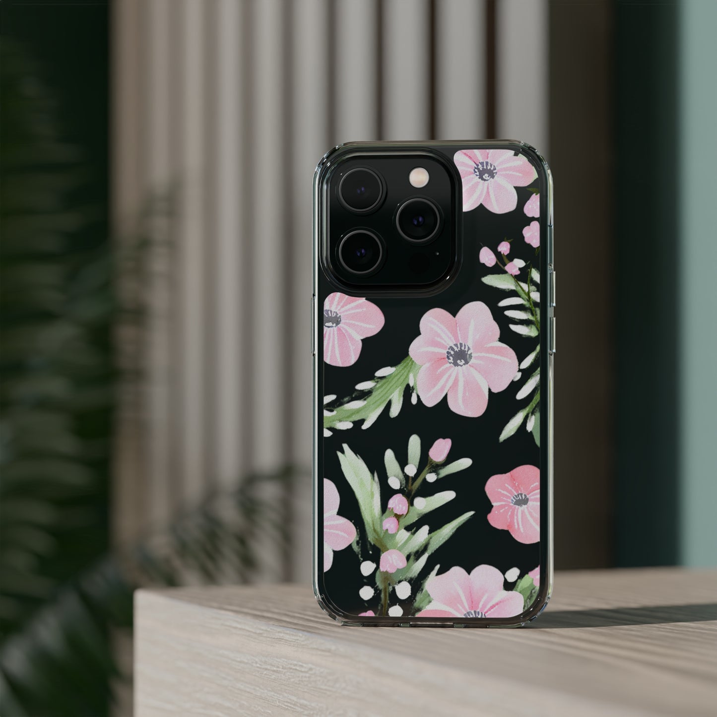 Watercolor Flower Clear Phone Case