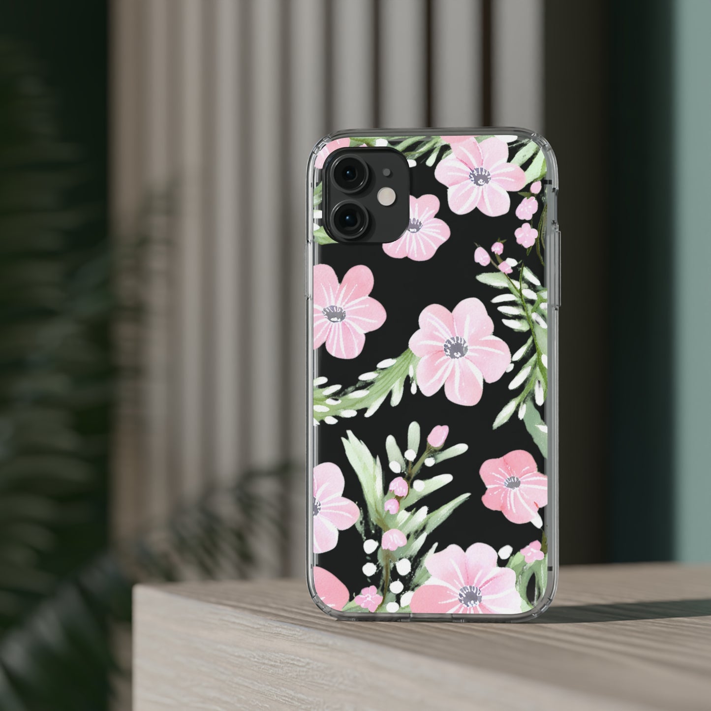 Watercolor Flower Clear Phone Case