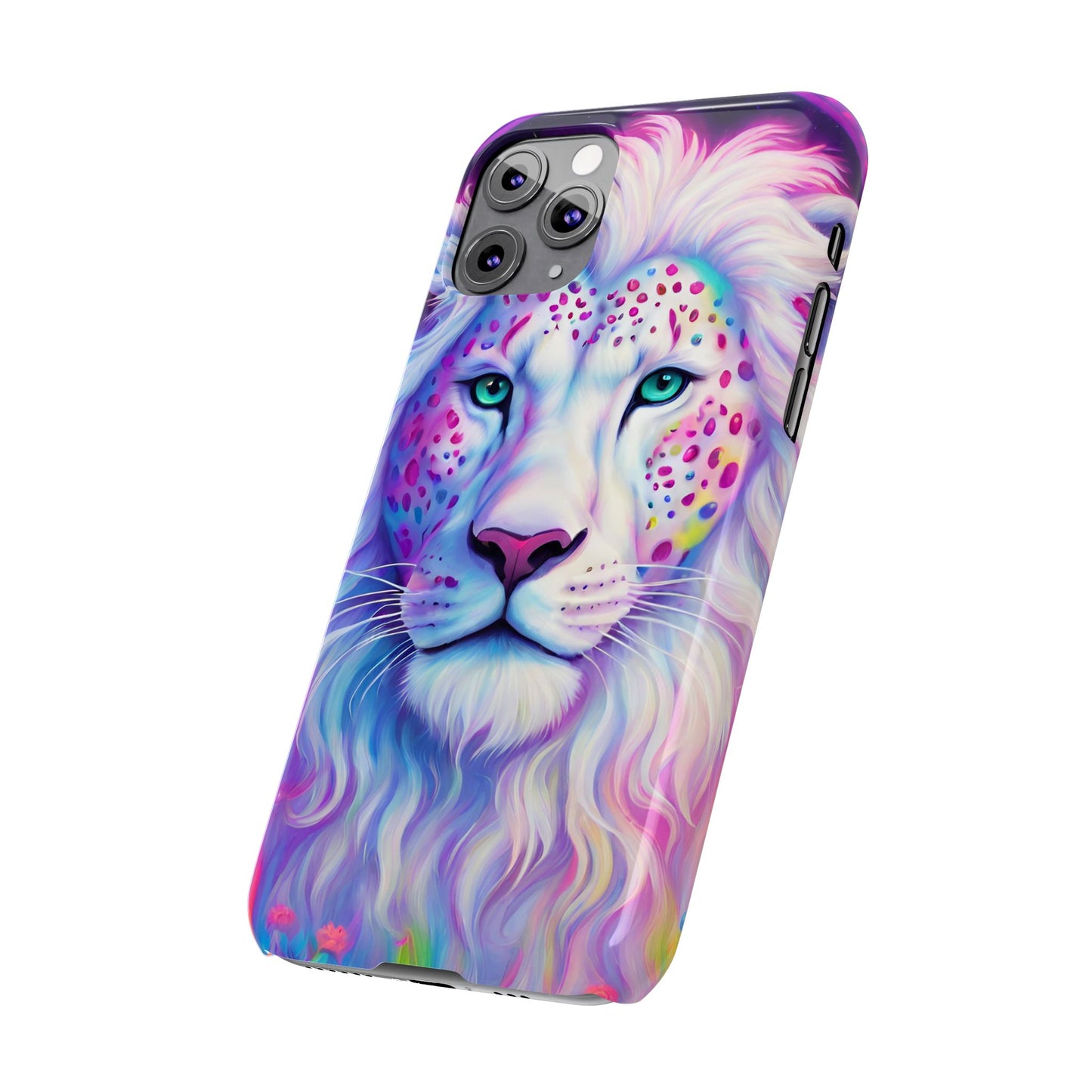 White Lion Slim Phone Case