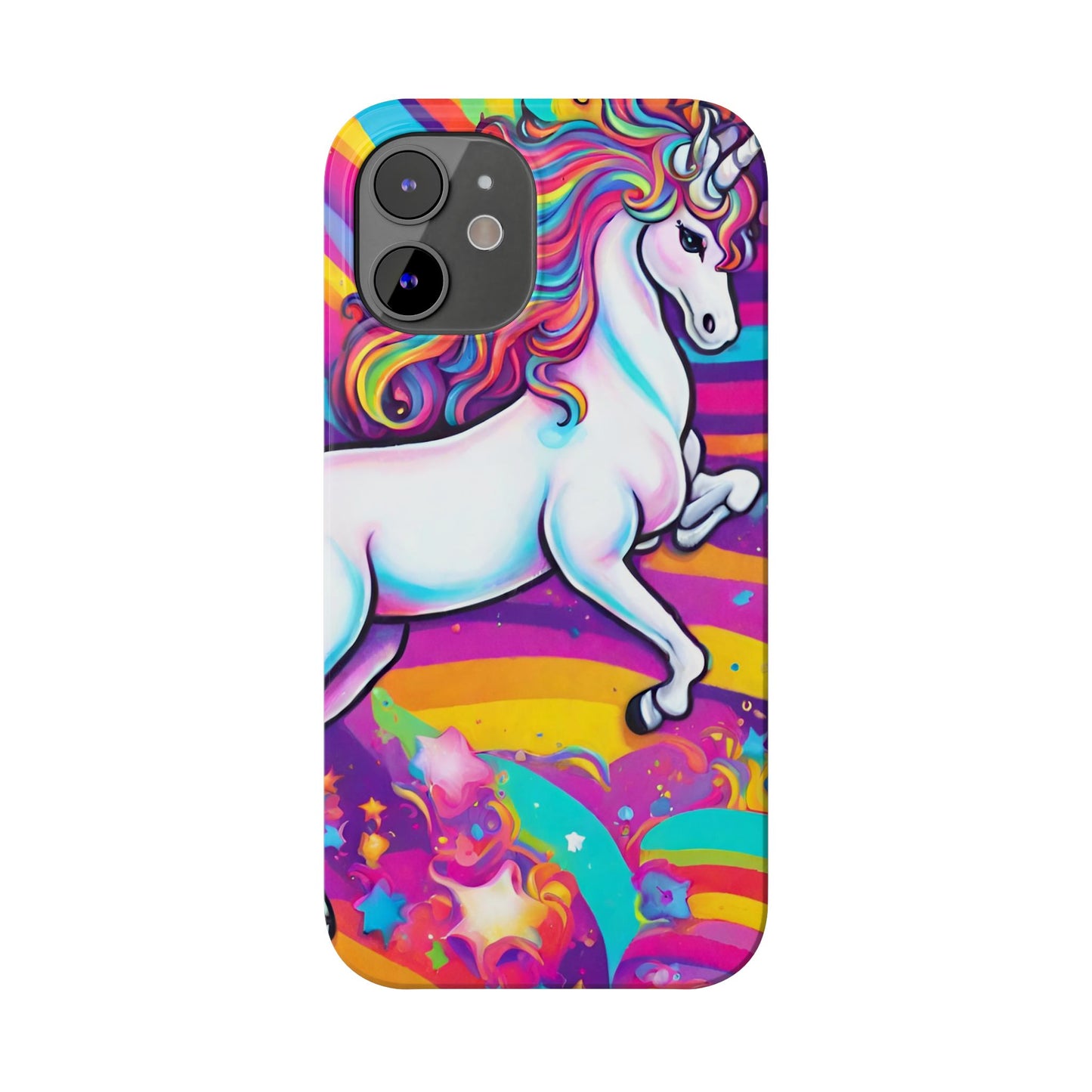 Rainbow Unicorn Slim Phone Case