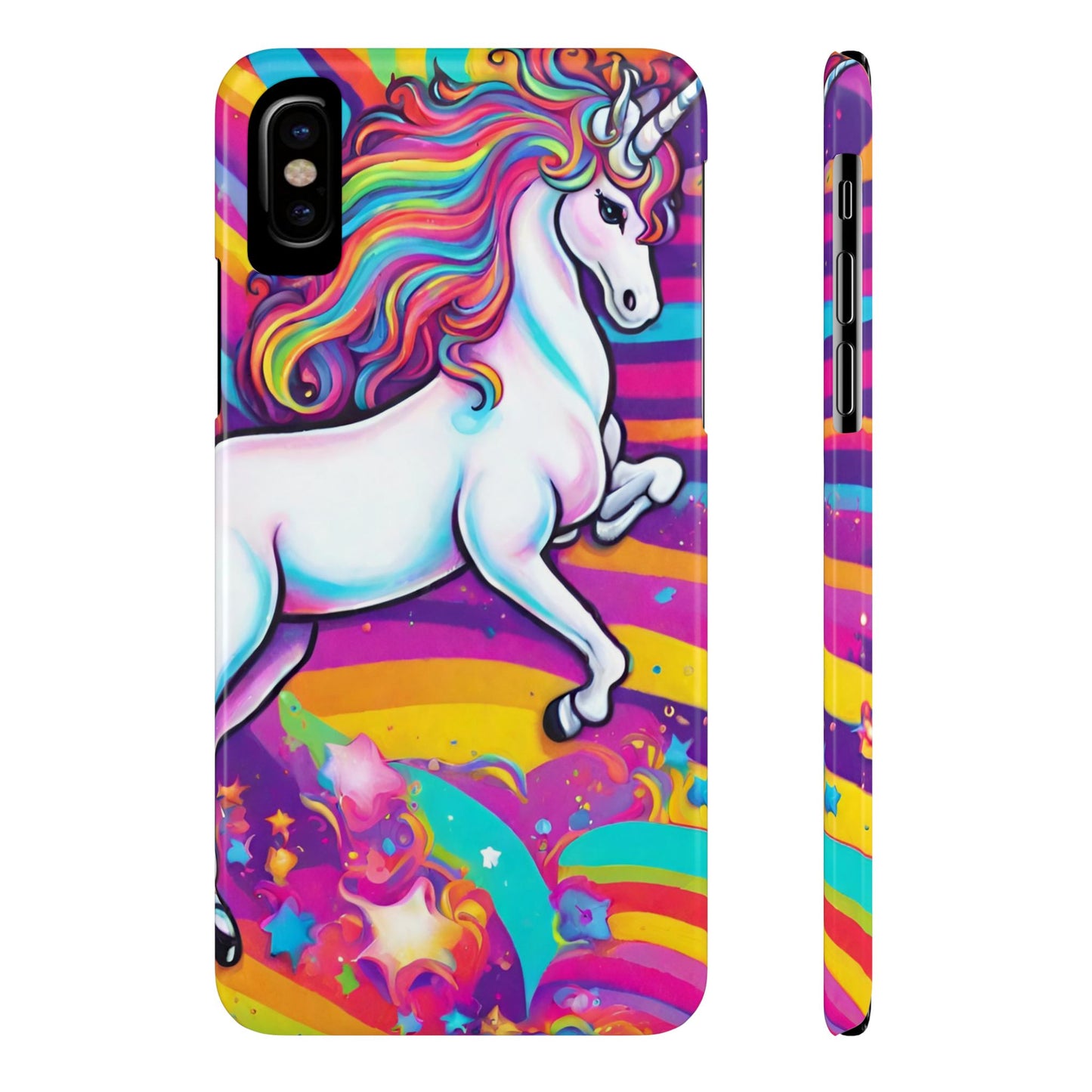 Rainbow Unicorn Slim Phone Case