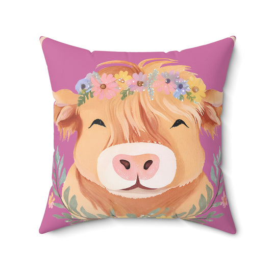Highland Cow Pillow
