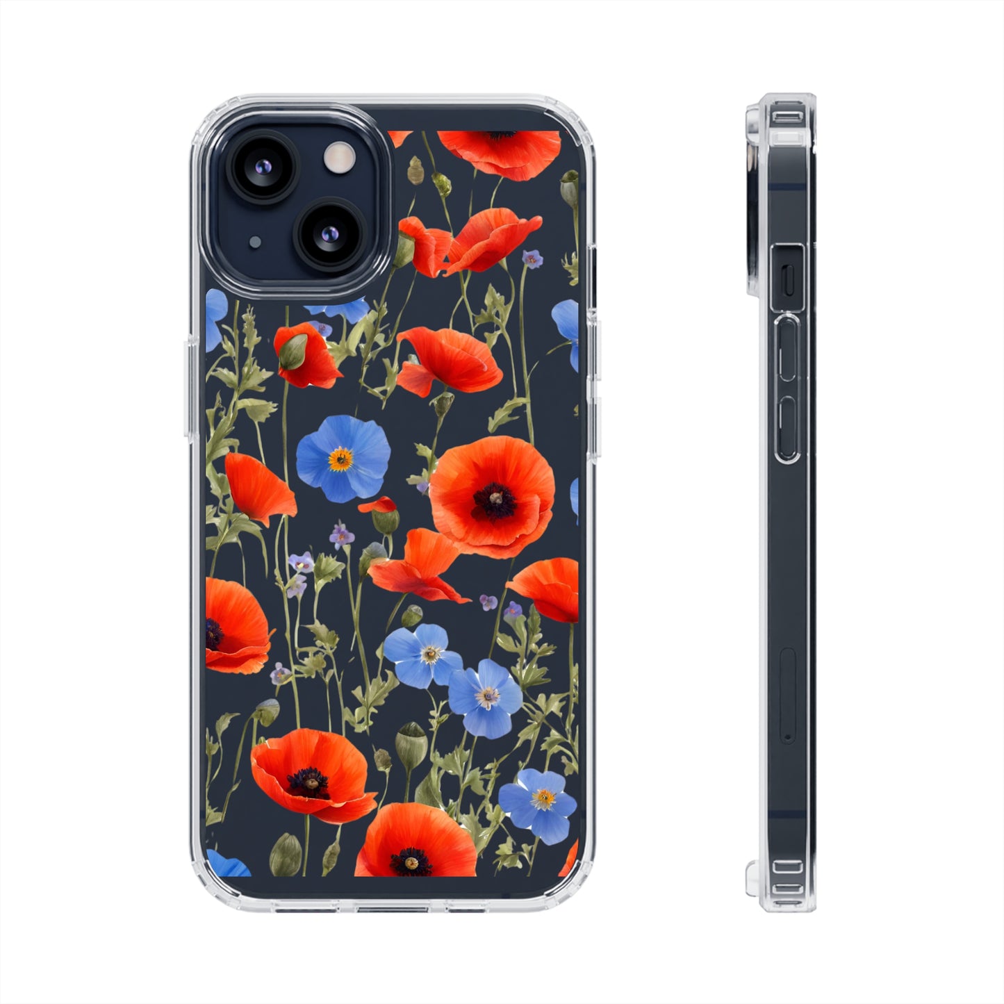 Poppy Clear Phone Case