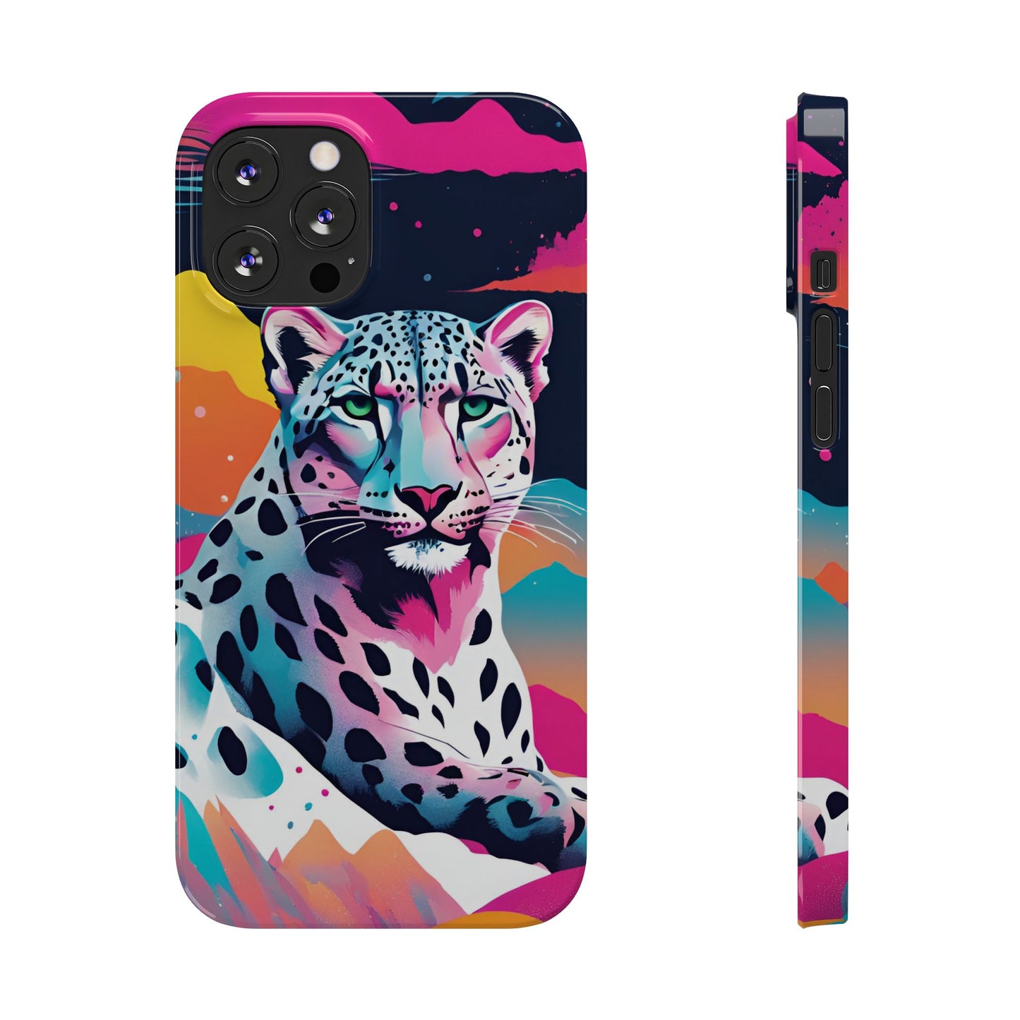 Snow Leopard Slim Phone Case