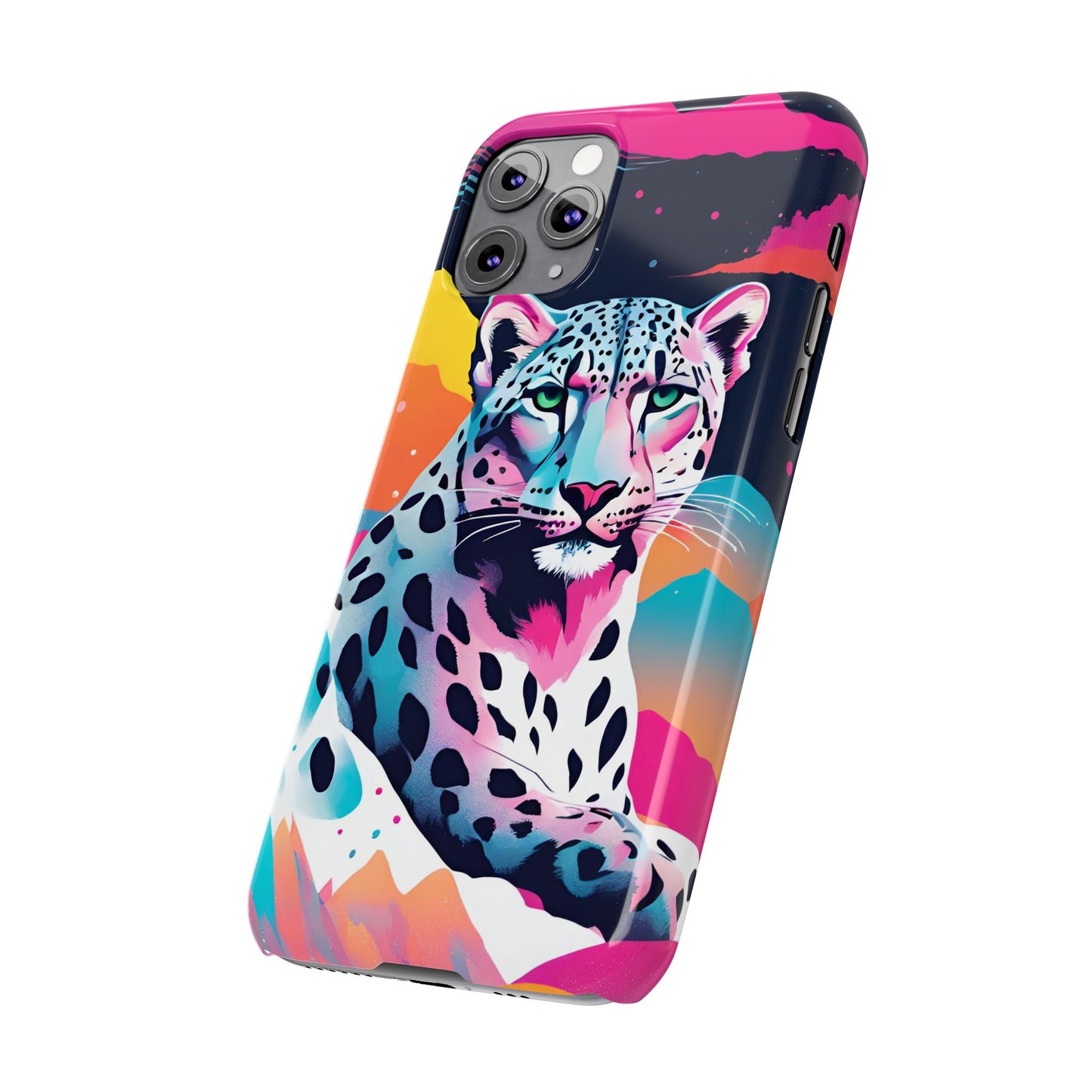 Snow Leopard Slim Phone Case