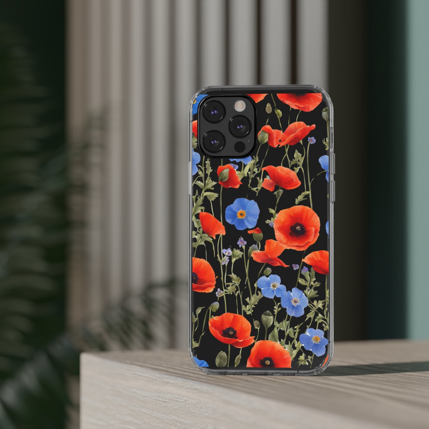 Poppy Clear Phone Case