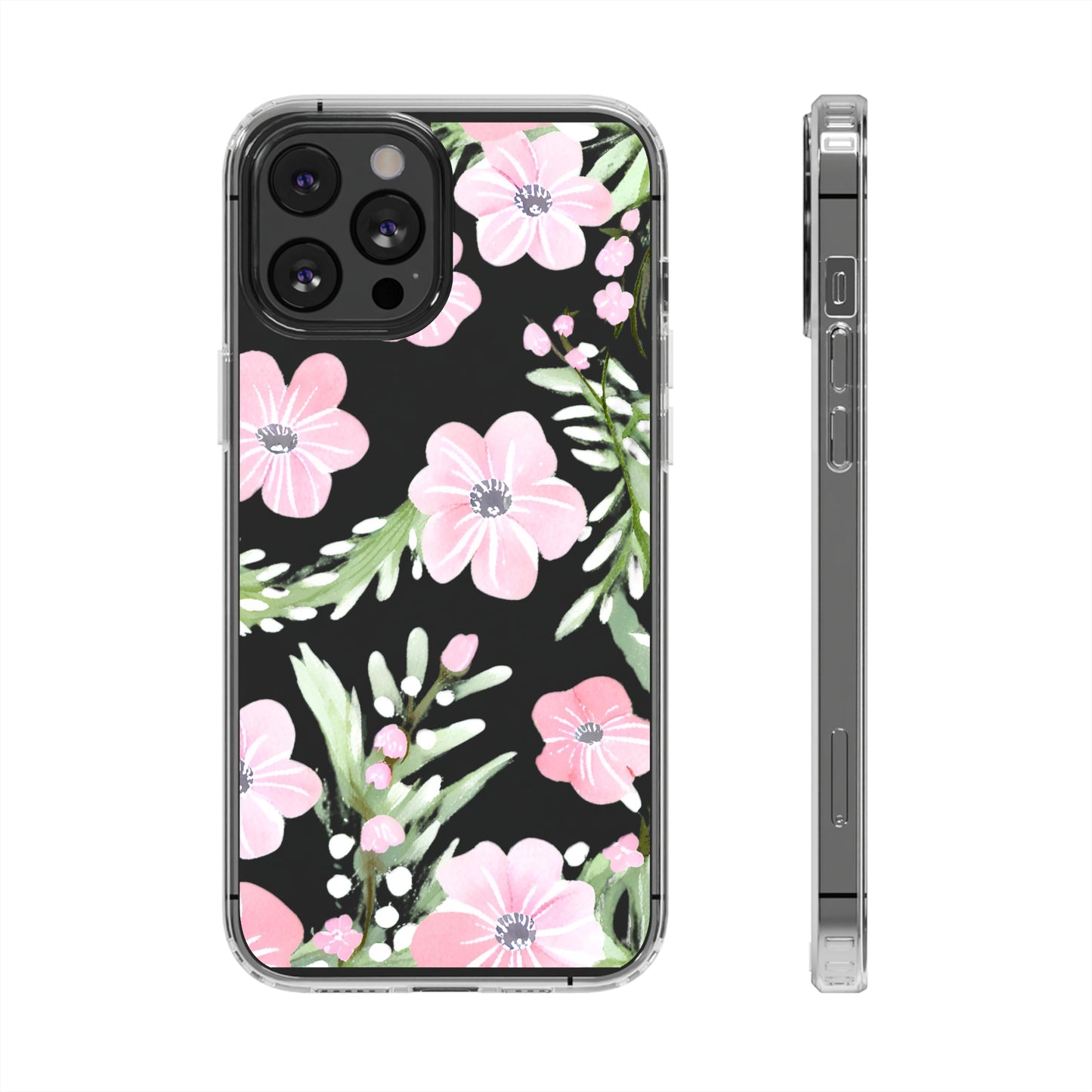 Watercolor Flower Clear Phone Case