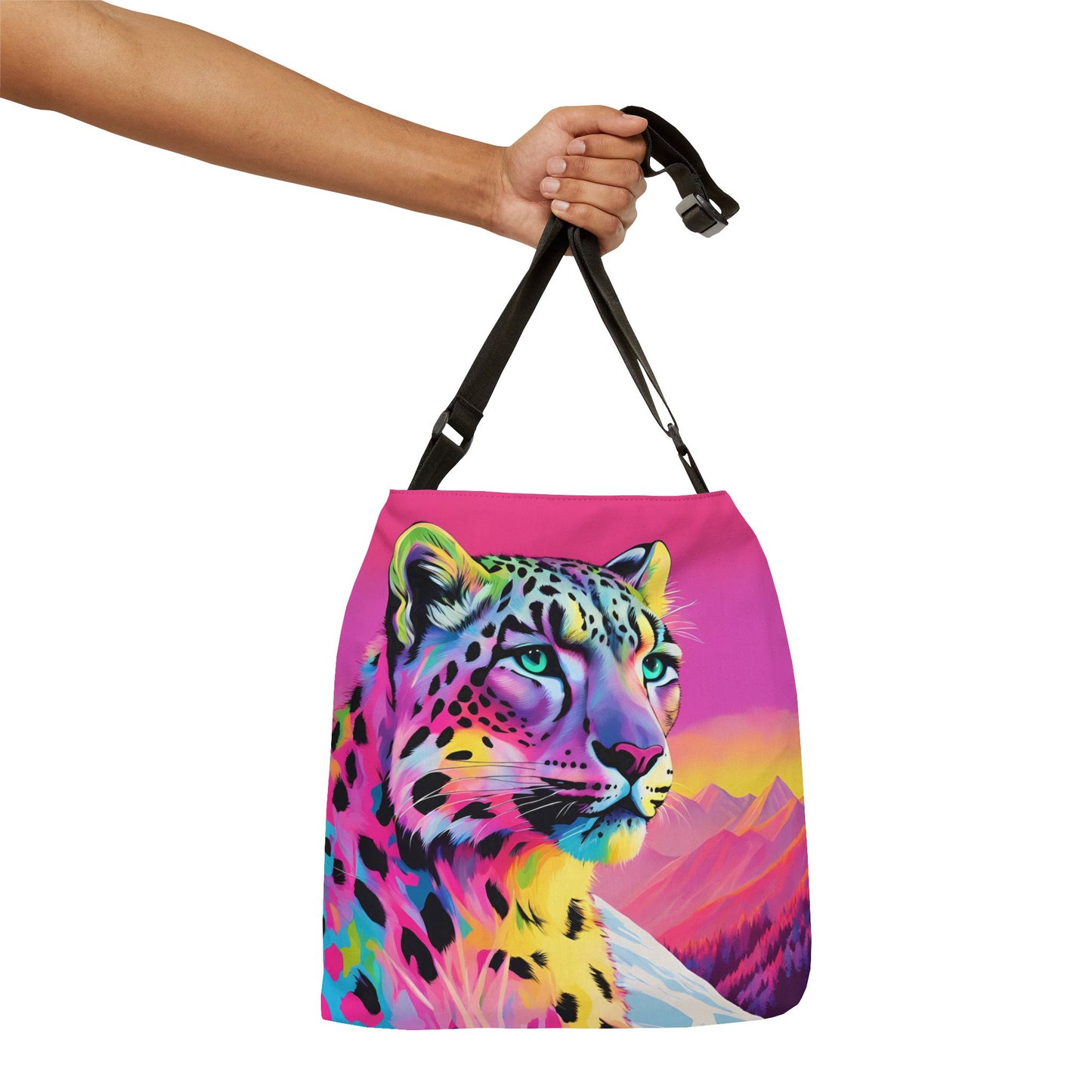 Snow Leopard Adjustable Tote