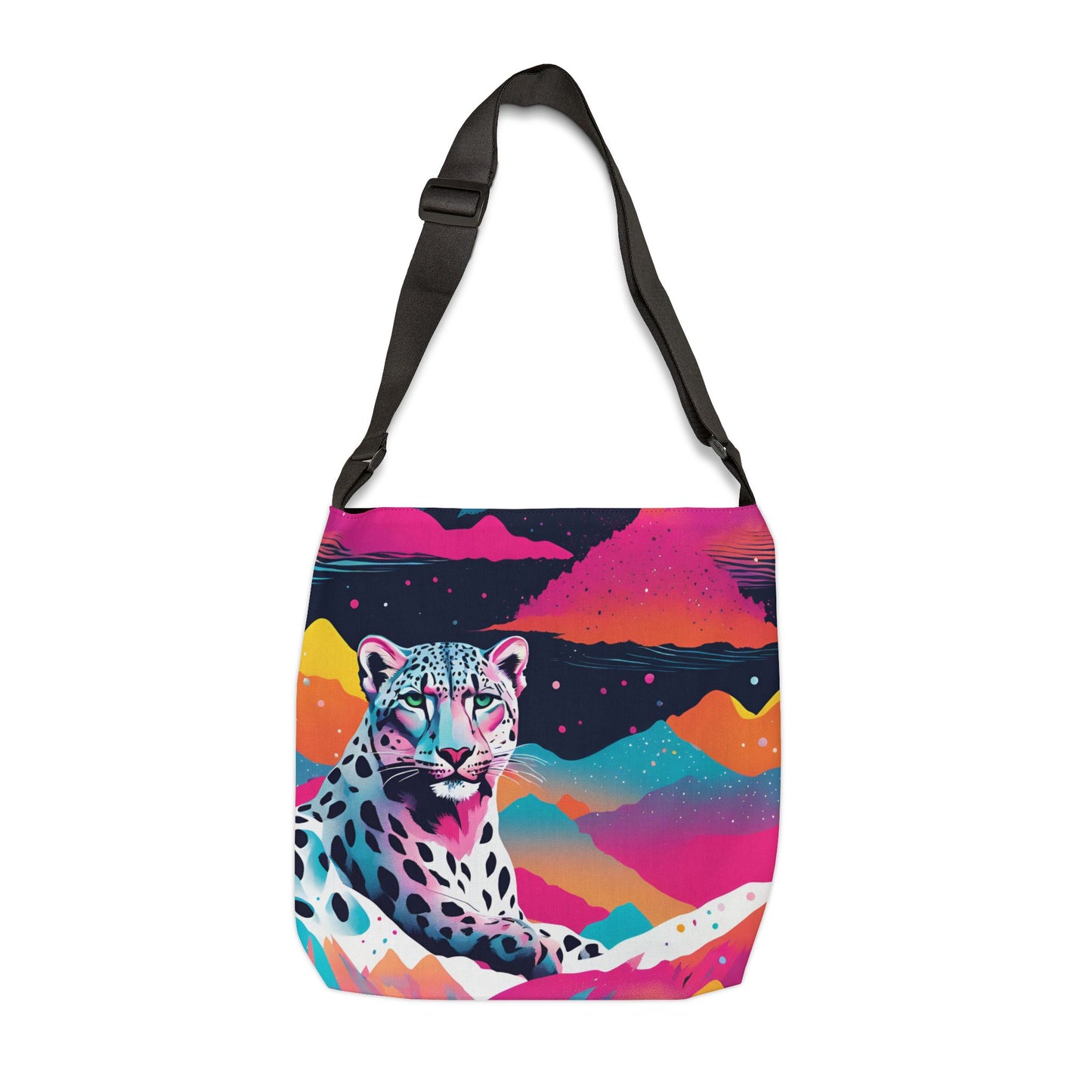 Snow Leopard Adjustable Tote