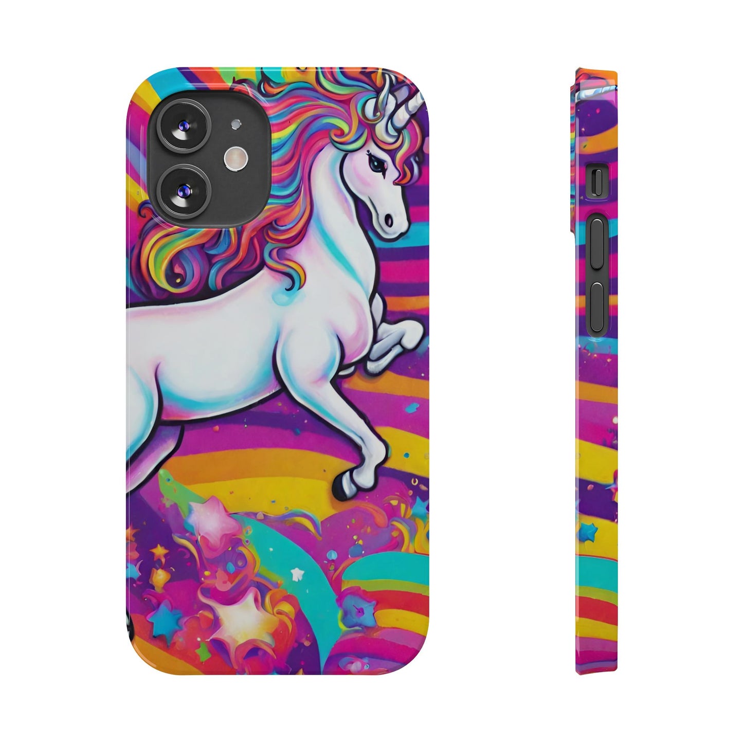 Rainbow Unicorn Slim Phone Case