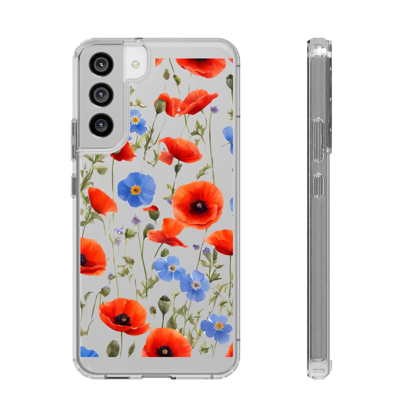 Poppy Clear Phone Case