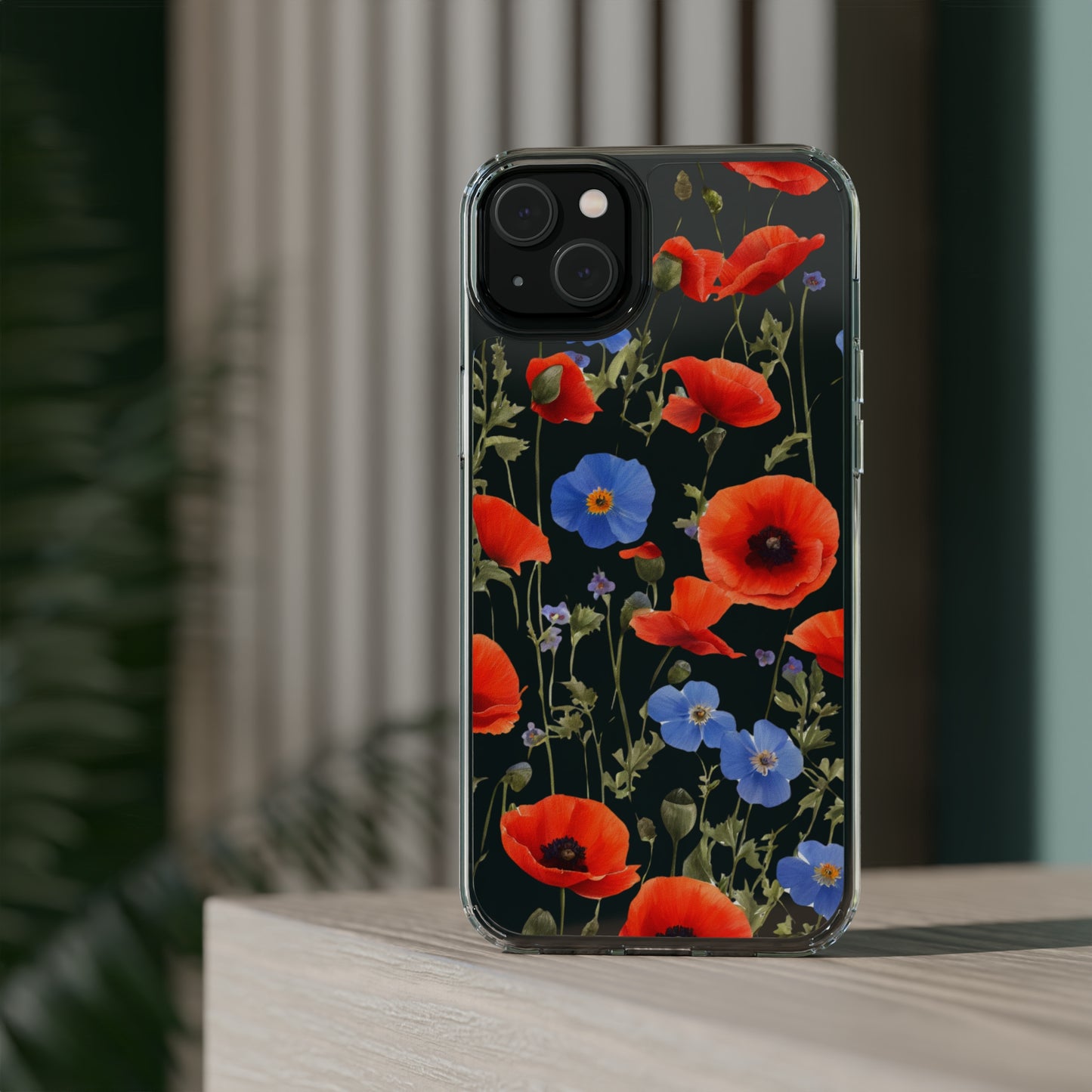 Poppy Clear Phone Case