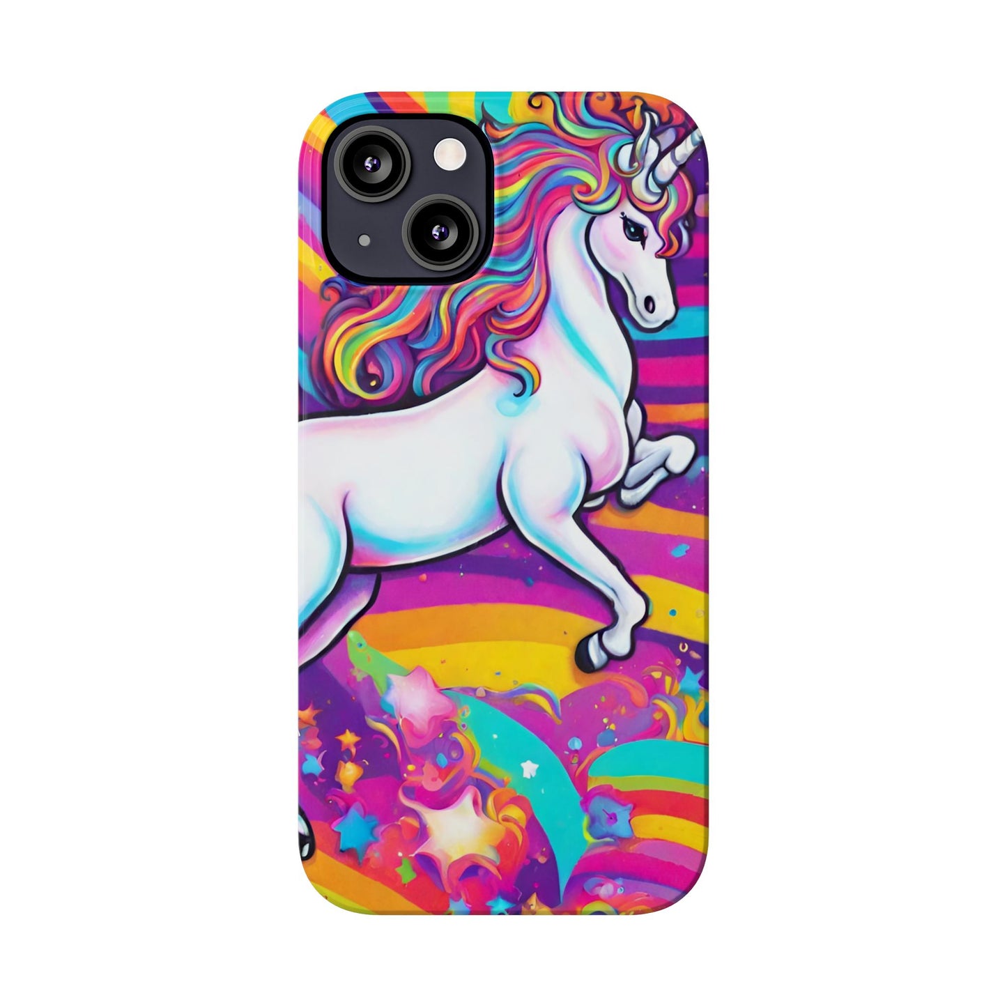 Rainbow Unicorn Slim Phone Case