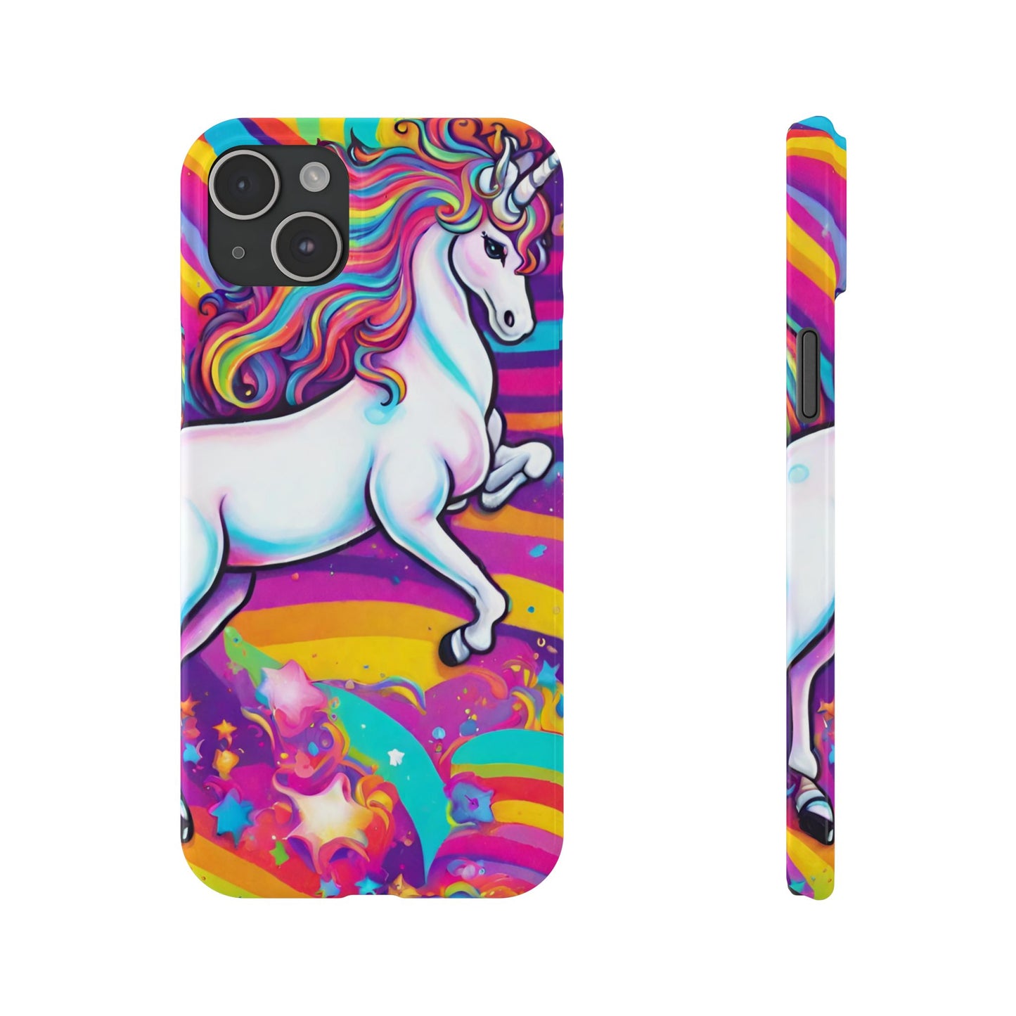 Rainbow Unicorn Slim Phone Case