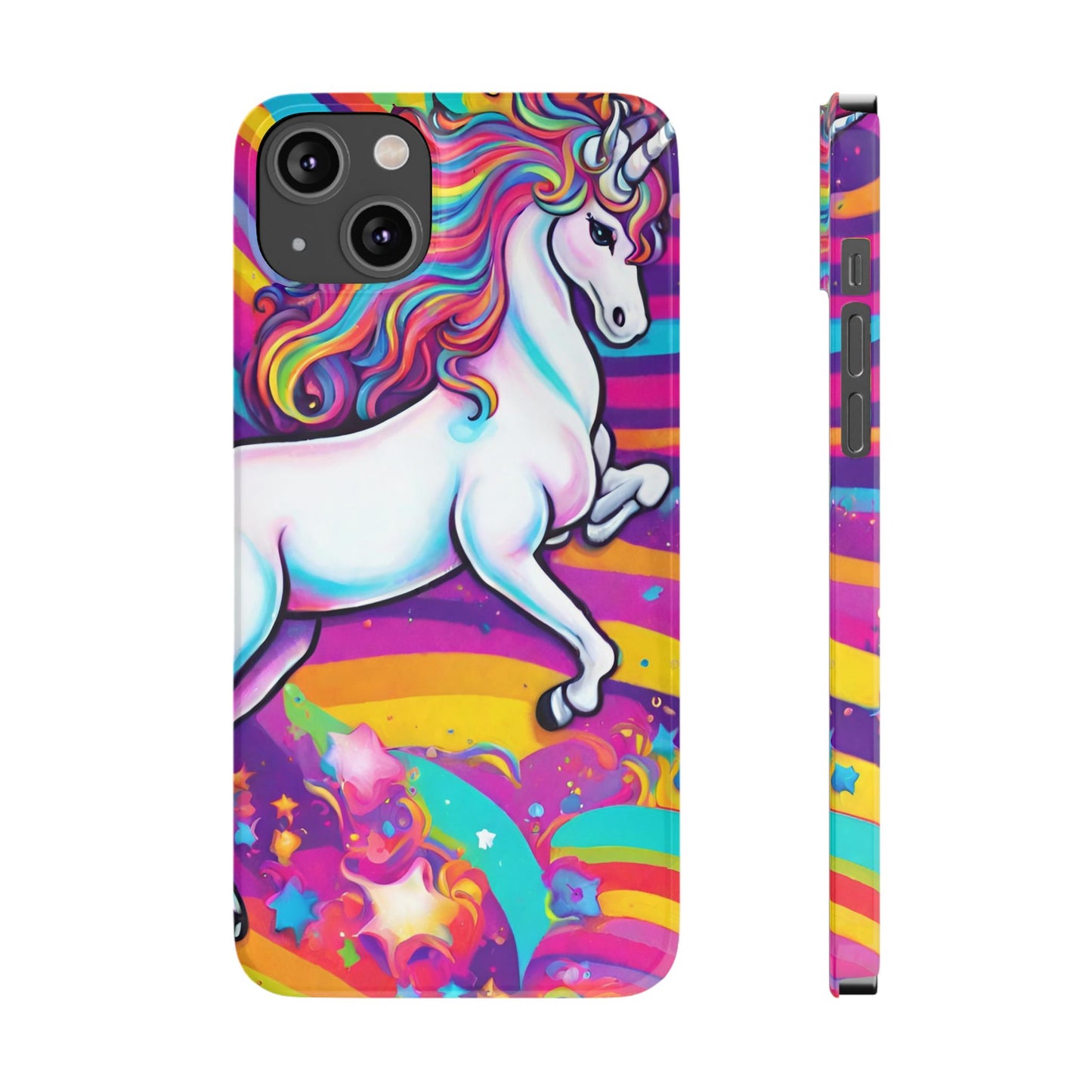 Rainbow Unicorn Slim Phone Case