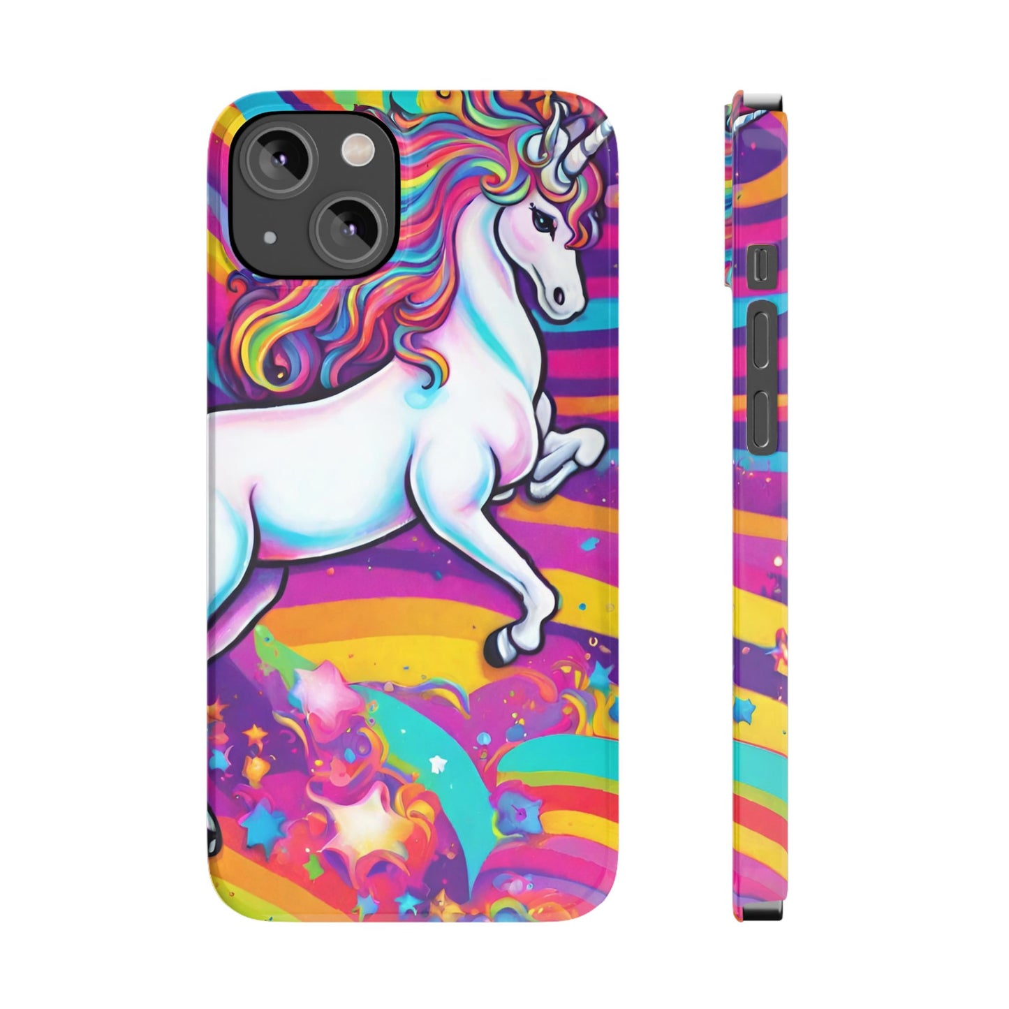 Rainbow Unicorn Slim Phone Case