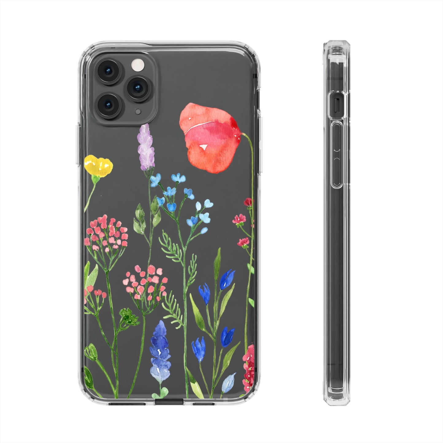 Wildflower Clear Phone Case