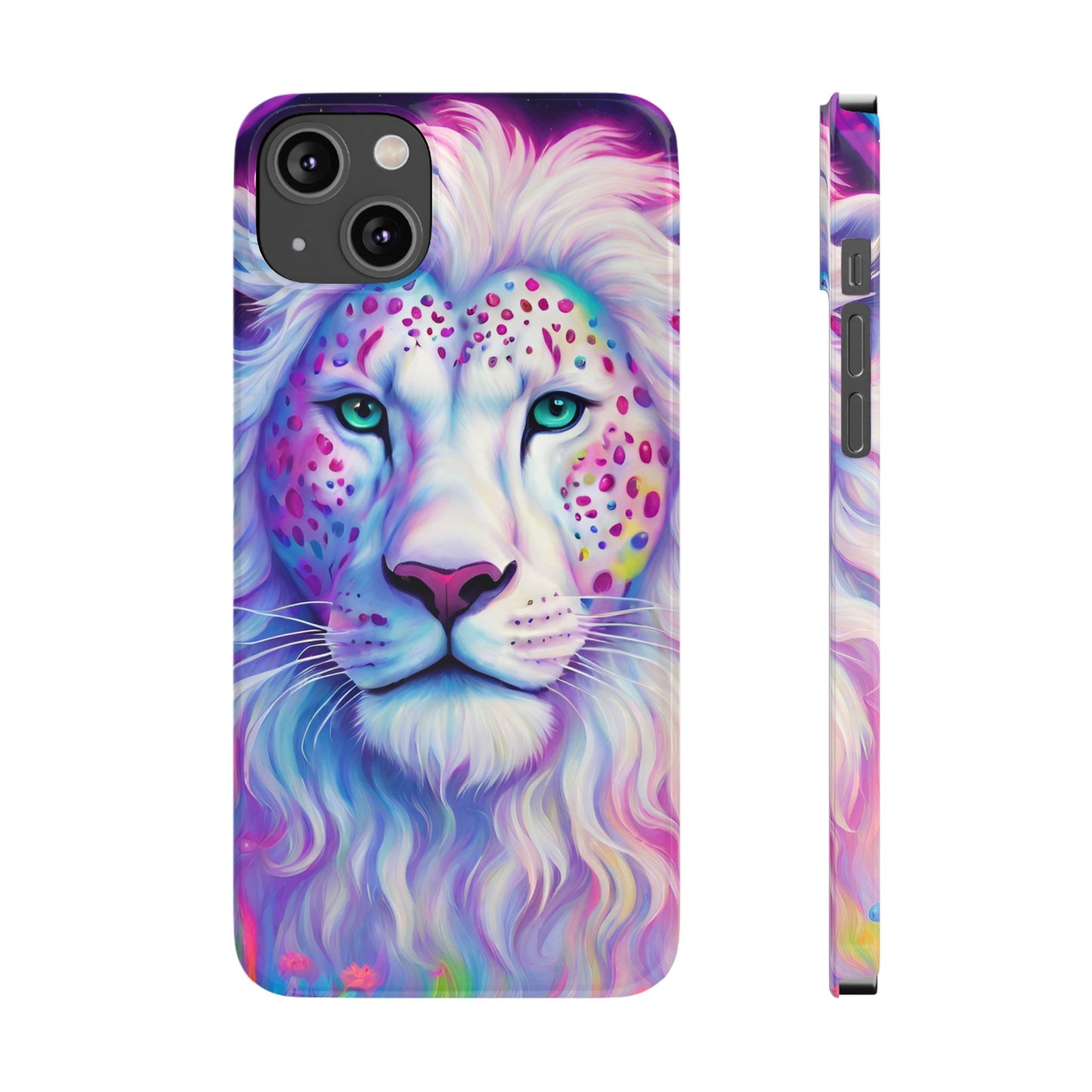 White Lion Slim Phone Case