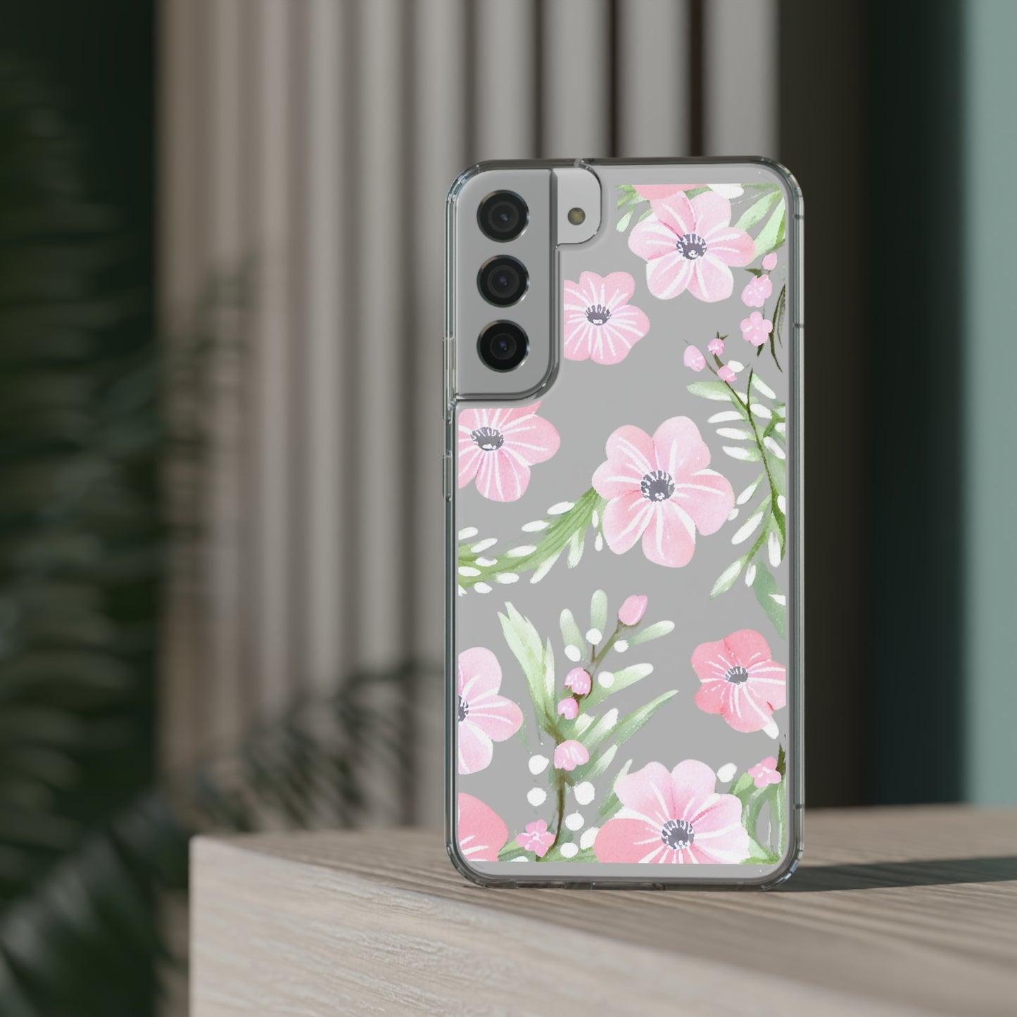 Watercolor Flower Clear Phone Case