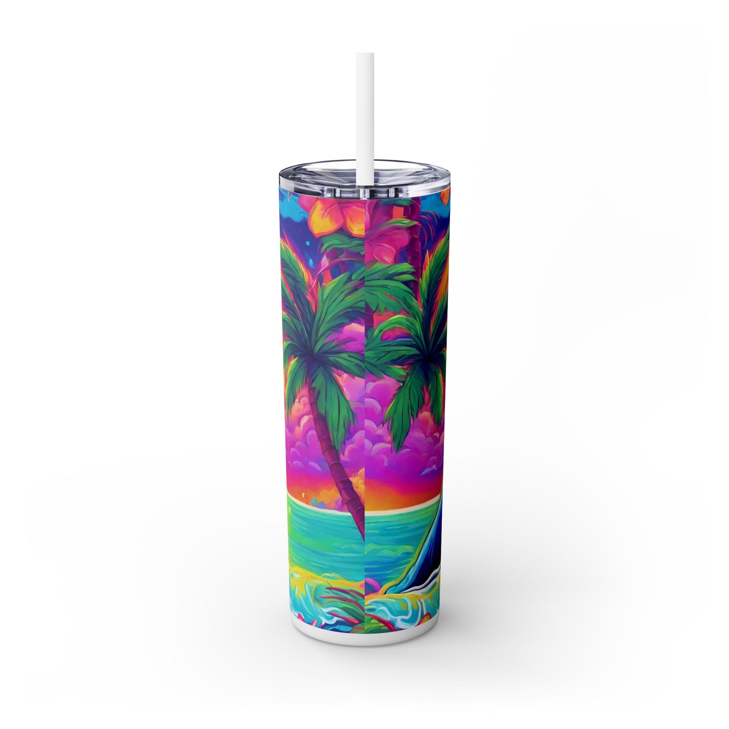 Chill Seal Skinny Tumbler with Straw, 20oz