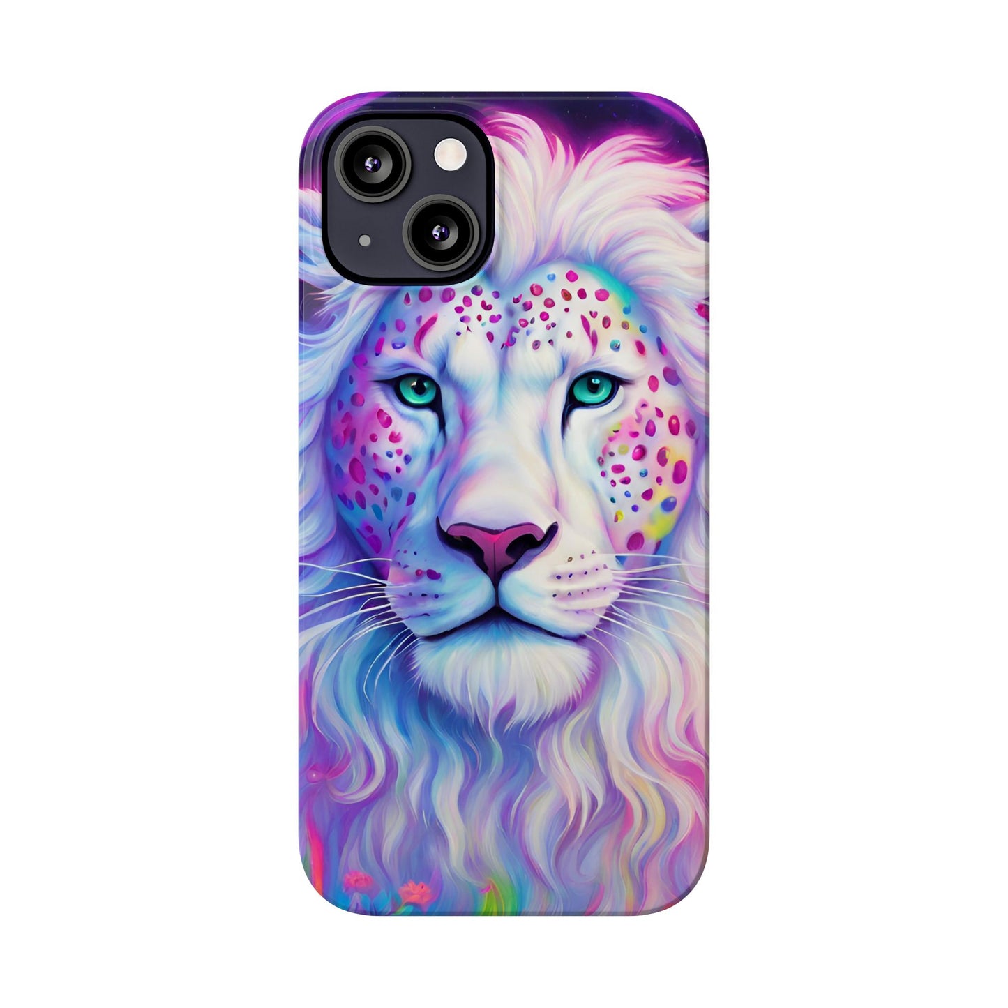 White Lion Slim Phone Case