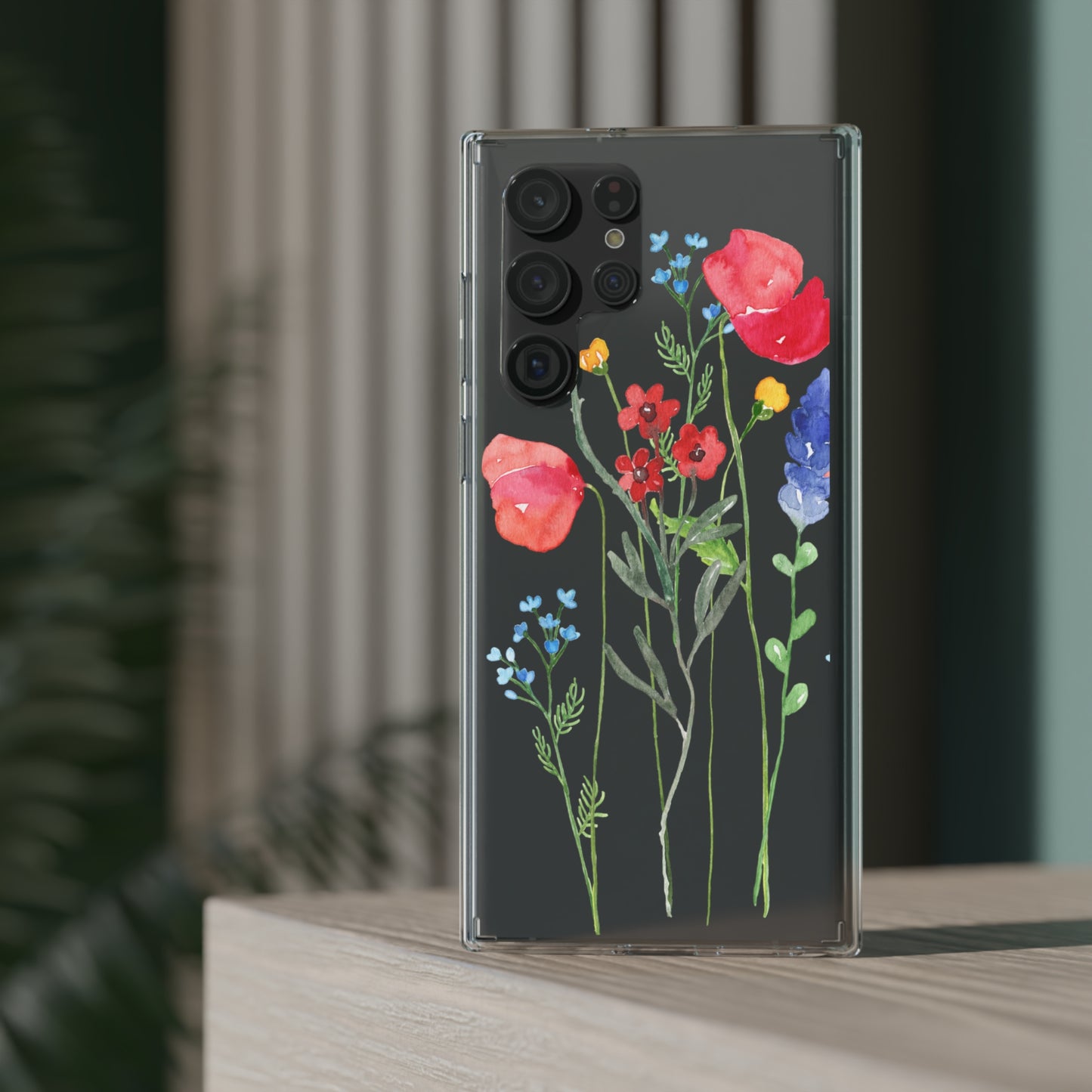 Wildflower Clear Phone Case