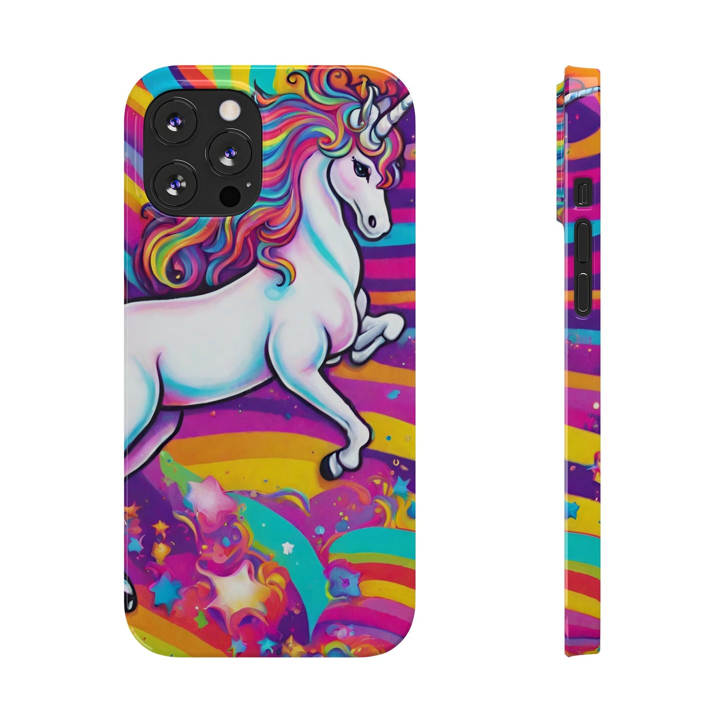 Rainbow Unicorn Slim Phone Case