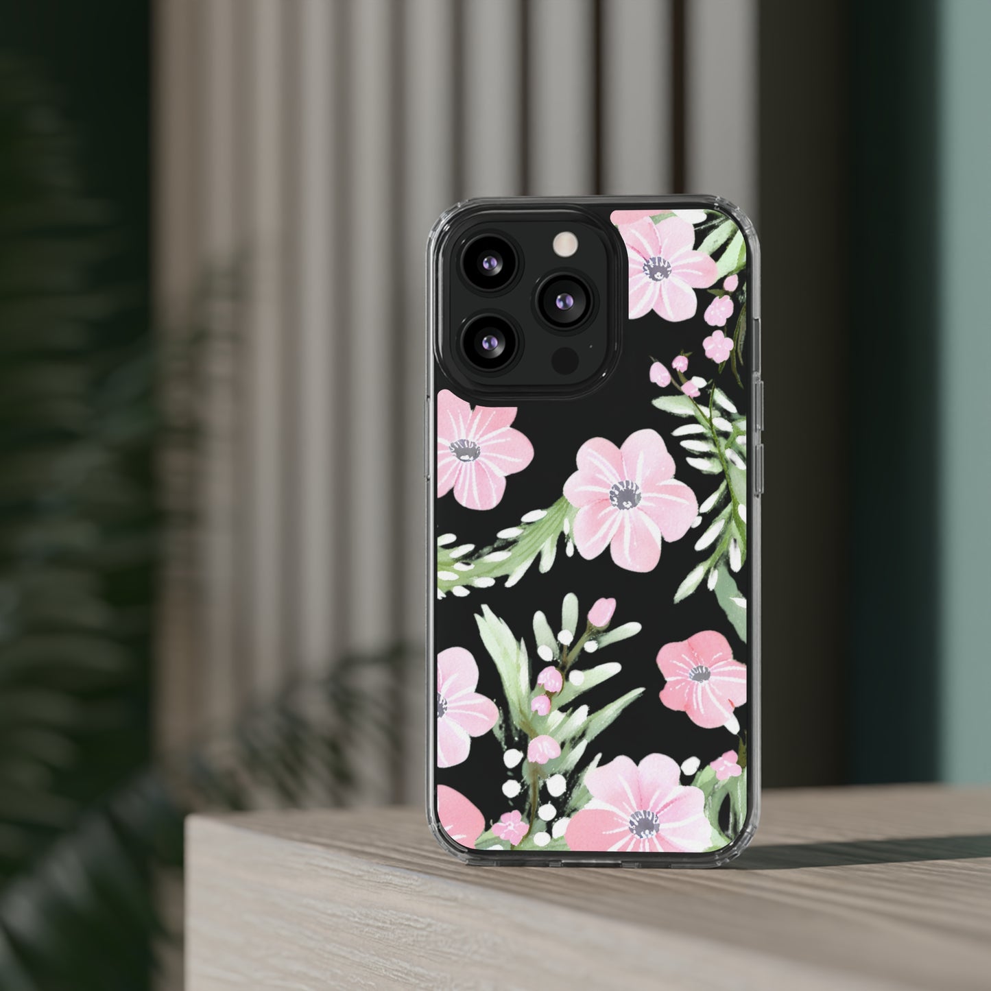 Watercolor Flower Clear Phone Case