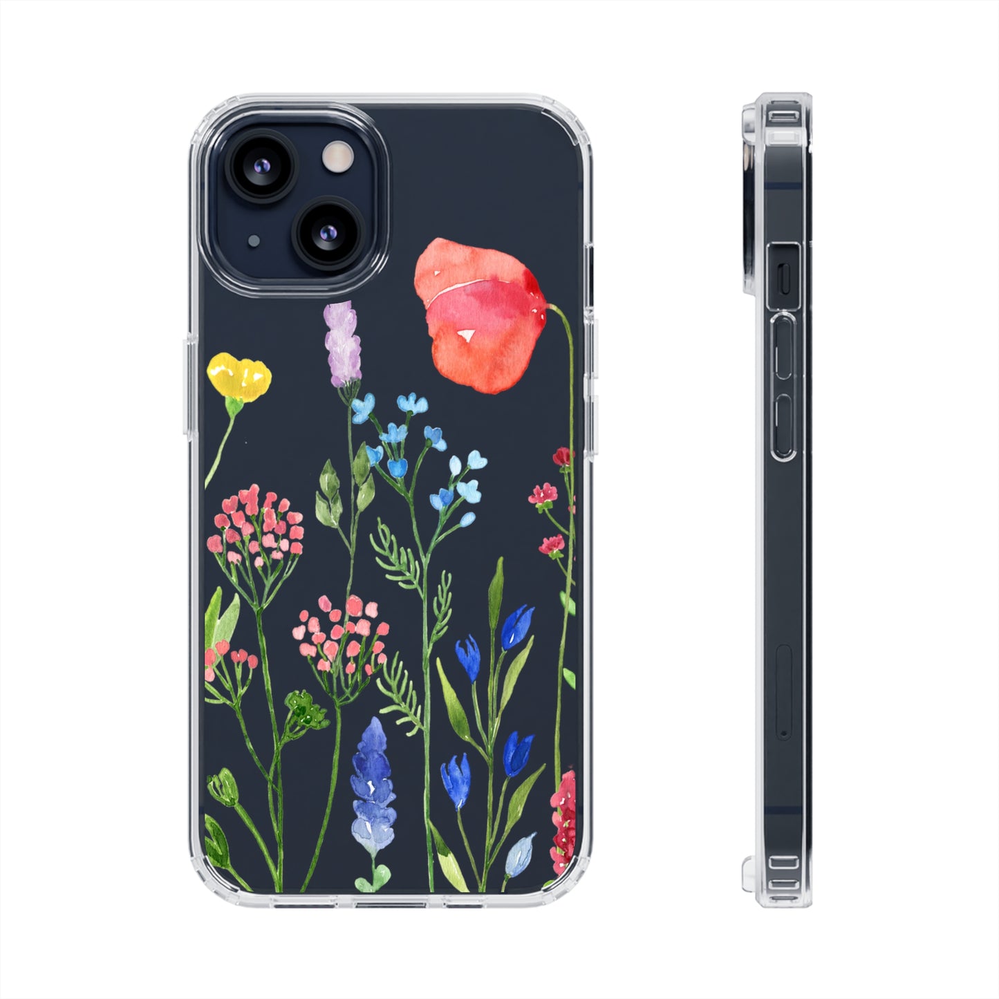 Wildflower Clear Phone Case