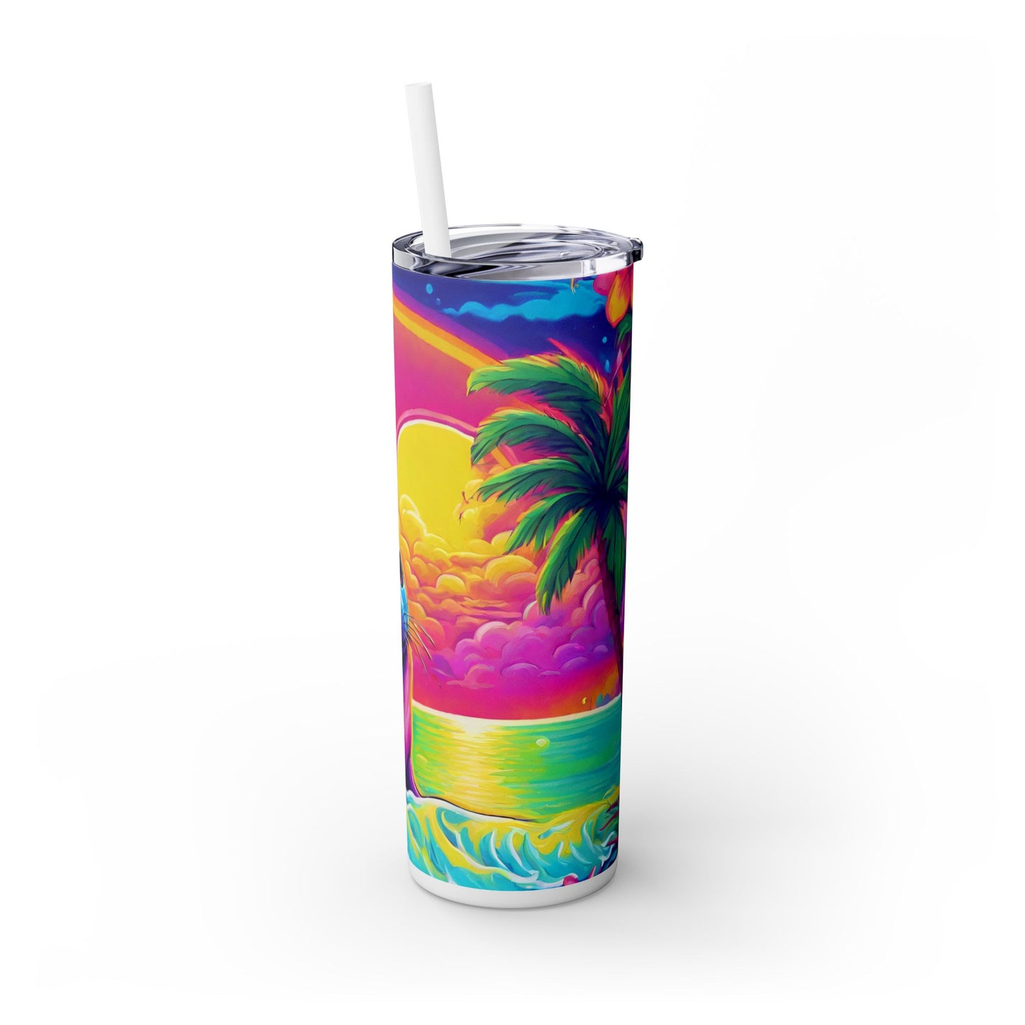 Chill Seal Skinny Tumbler with Straw, 20oz