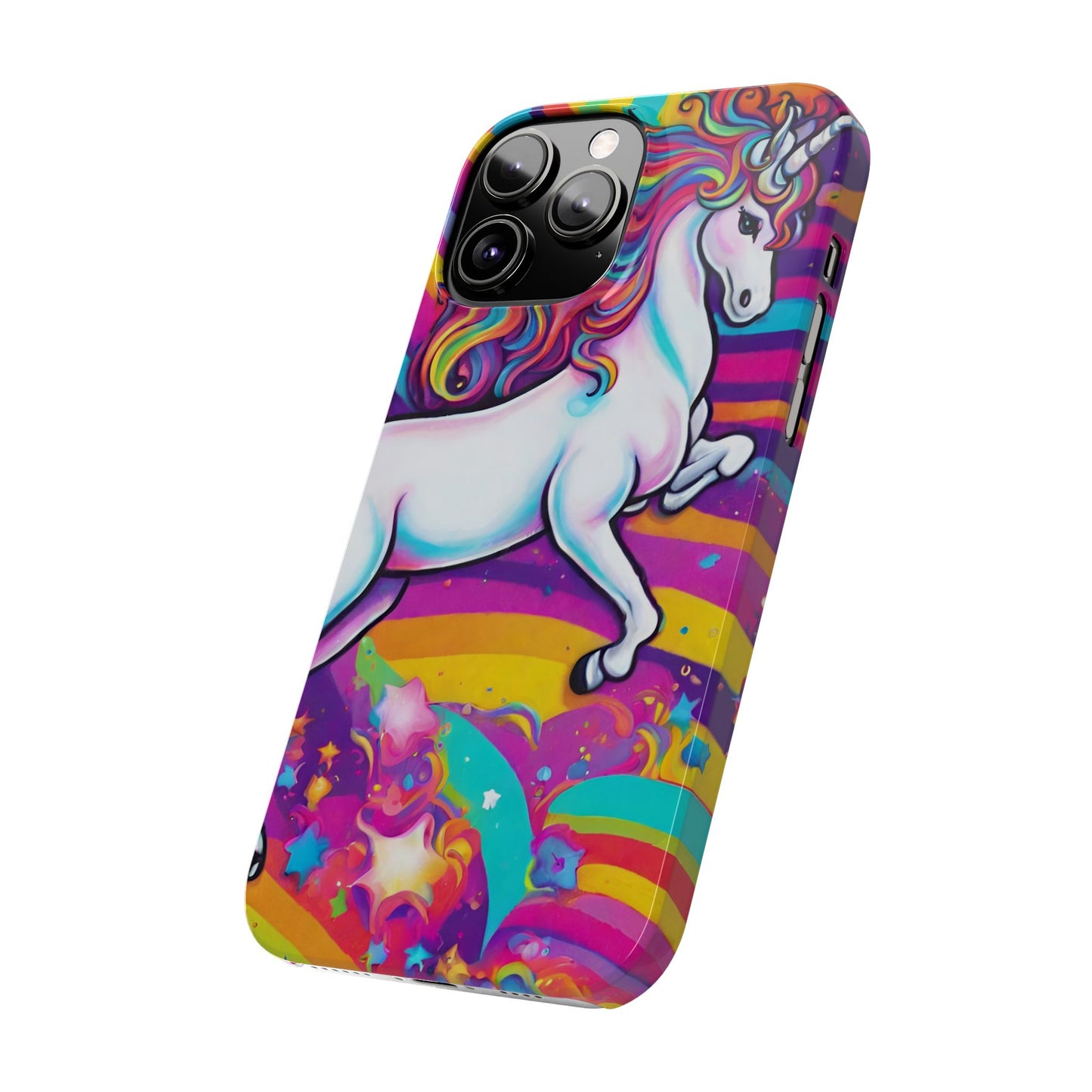 Rainbow Unicorn Slim Phone Case