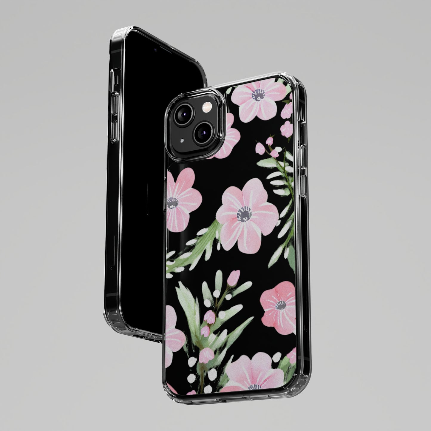 Watercolor Flower Clear Phone Case