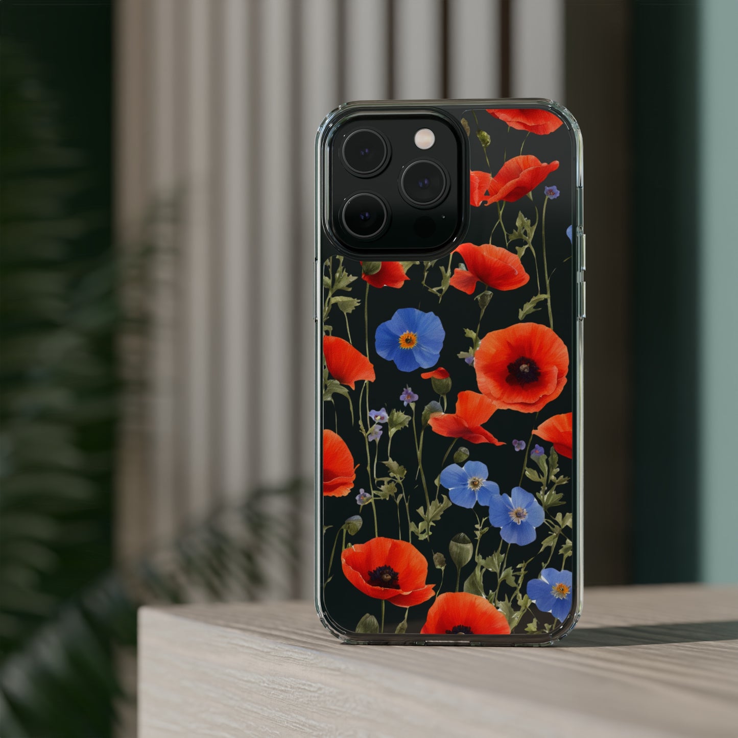 Poppy Clear Phone Case