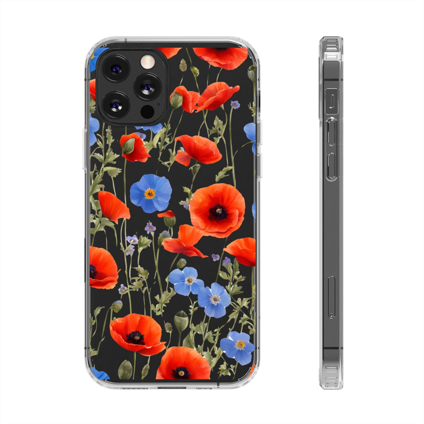 Poppy Clear Phone Case