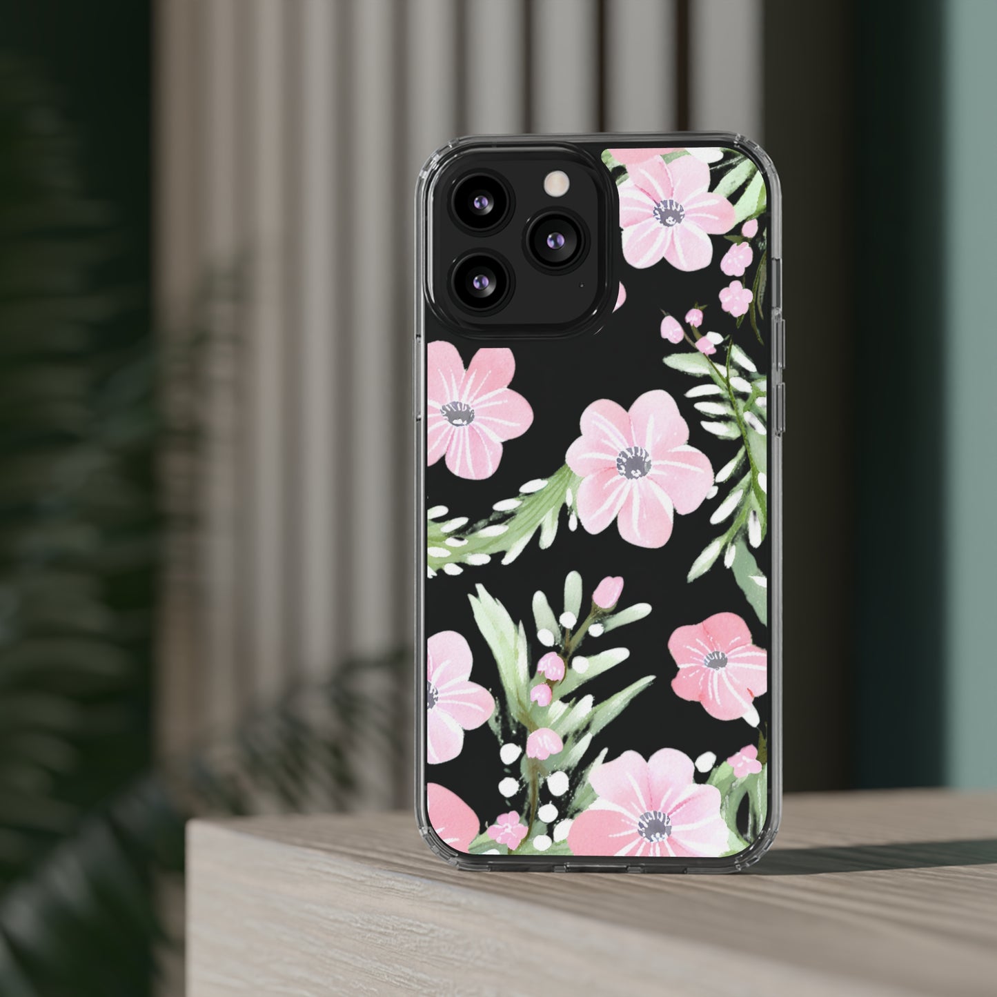 Watercolor Flower Clear Phone Case